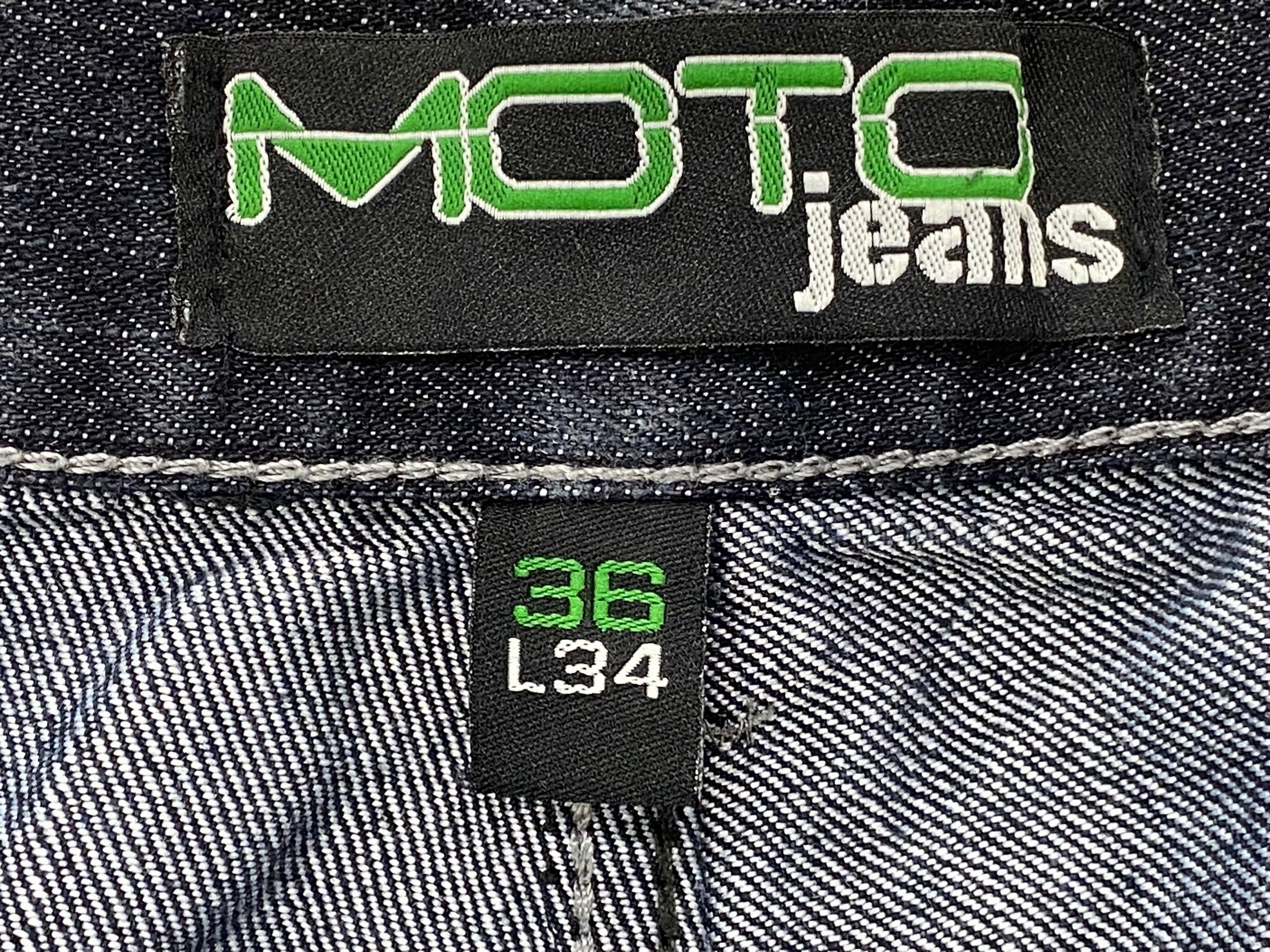 Japanese Brand Moto Baggy Denim Jeans Size US 34 / EU 50 - 8 Thumbnail