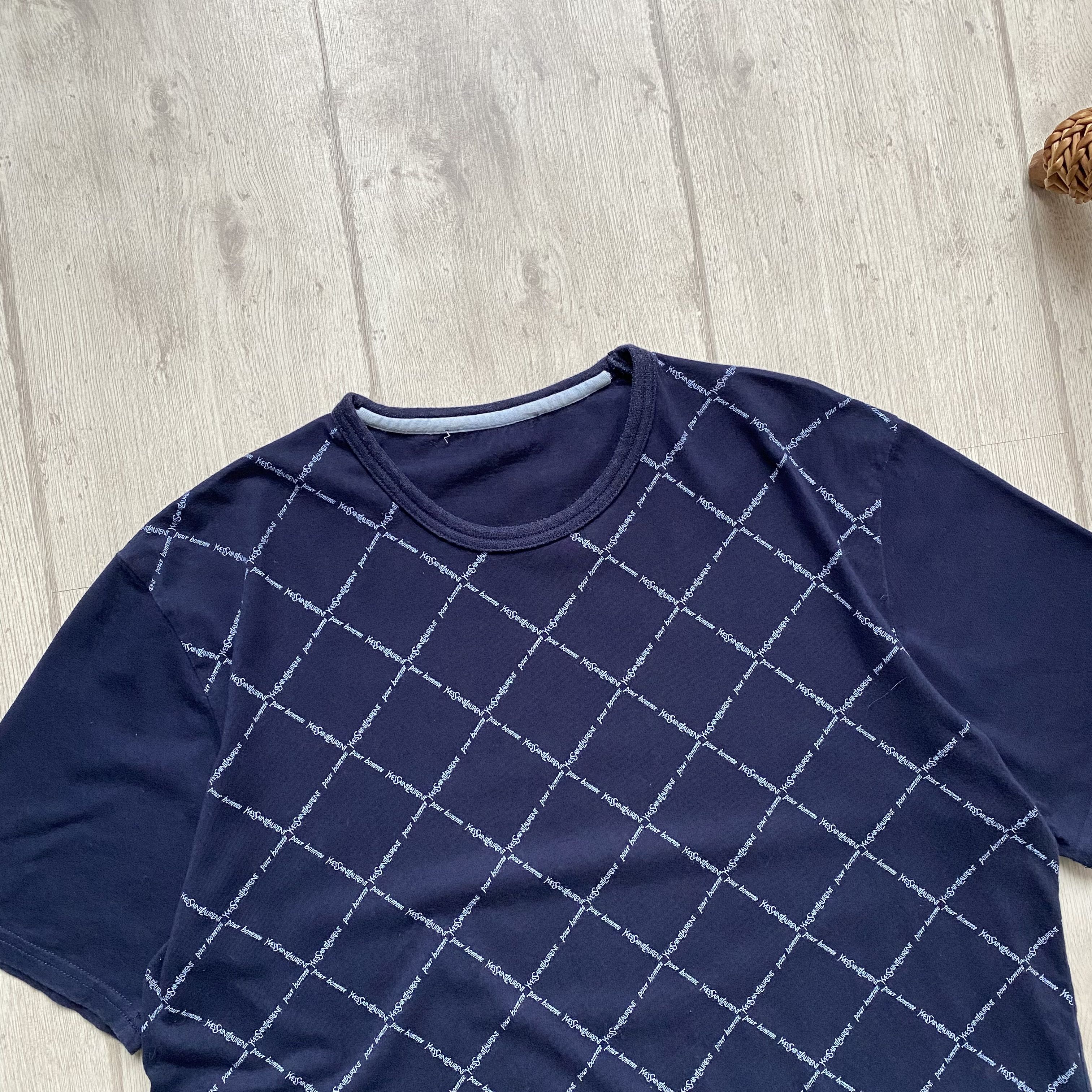 Yves Saint Laurent 90s Vintage Yves Saint Lauren Tee monogram Luxury Y2K Size US M / EU 48-50 / 2 - 3 Thumbnail