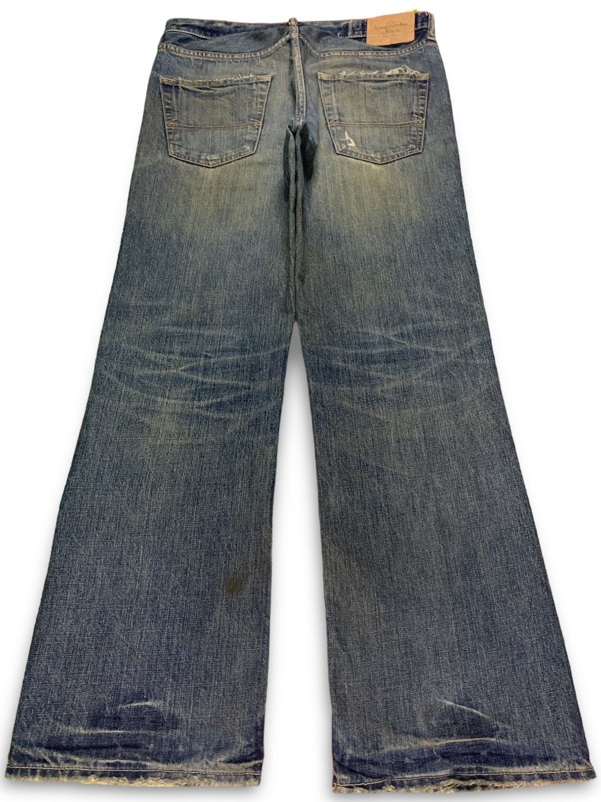 Abercrombie & Fitch Vintage Abercrombie Rusty Wash Distressed Flare Jeans 32x31 Size US 32 / EU 48 - 2 Thumbnail