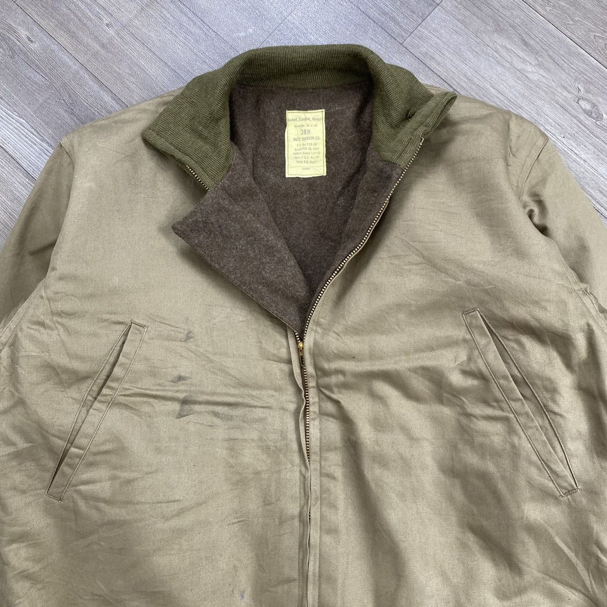 Buzz Rickson's WWII 40s Buzz Rickson's Winter Combat Tanker Jacket Military Size US M / EU 48-50 / 2 - 5 Thumbnail