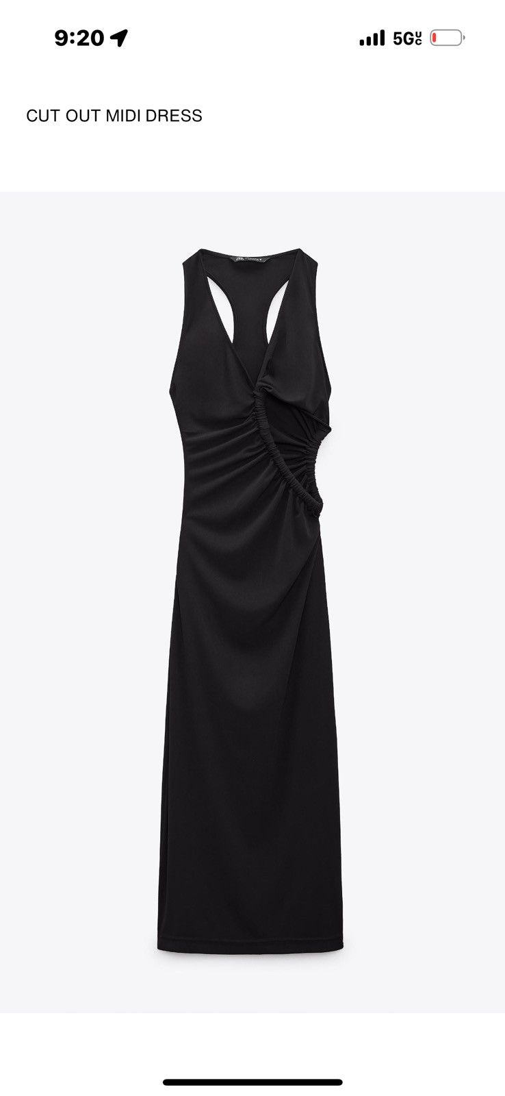Zara Cut-Out Midi Dress Size M / US 6-8 / IT 42-44 - 2 Thumbnail
