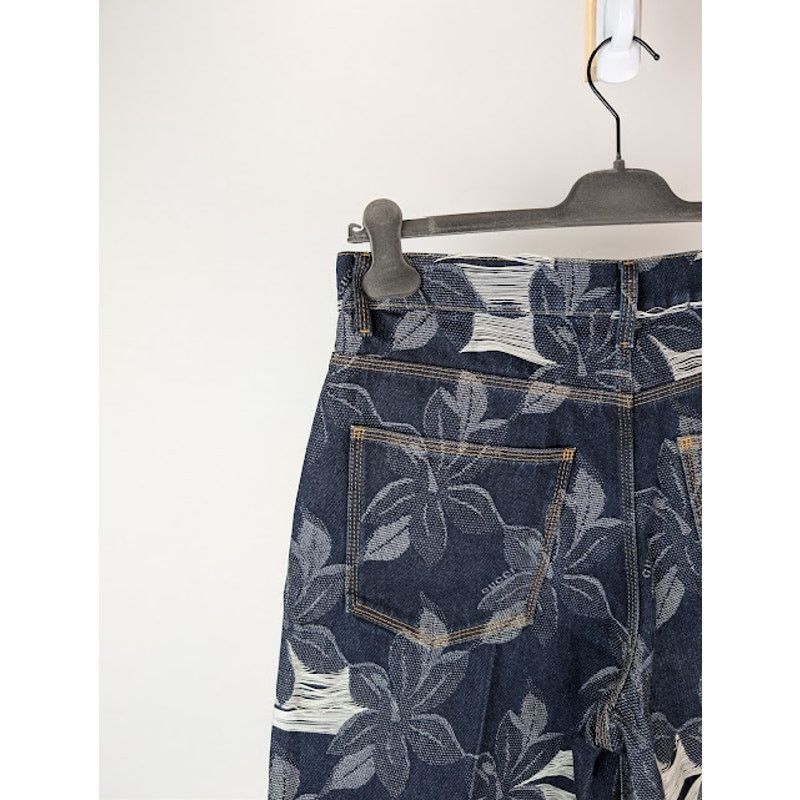 Gucci o1rshd1 Jacquard Certified Cotton Denim Bermuda Shorts Blue Size US 34 / EU 50 - 14 Thumbnail