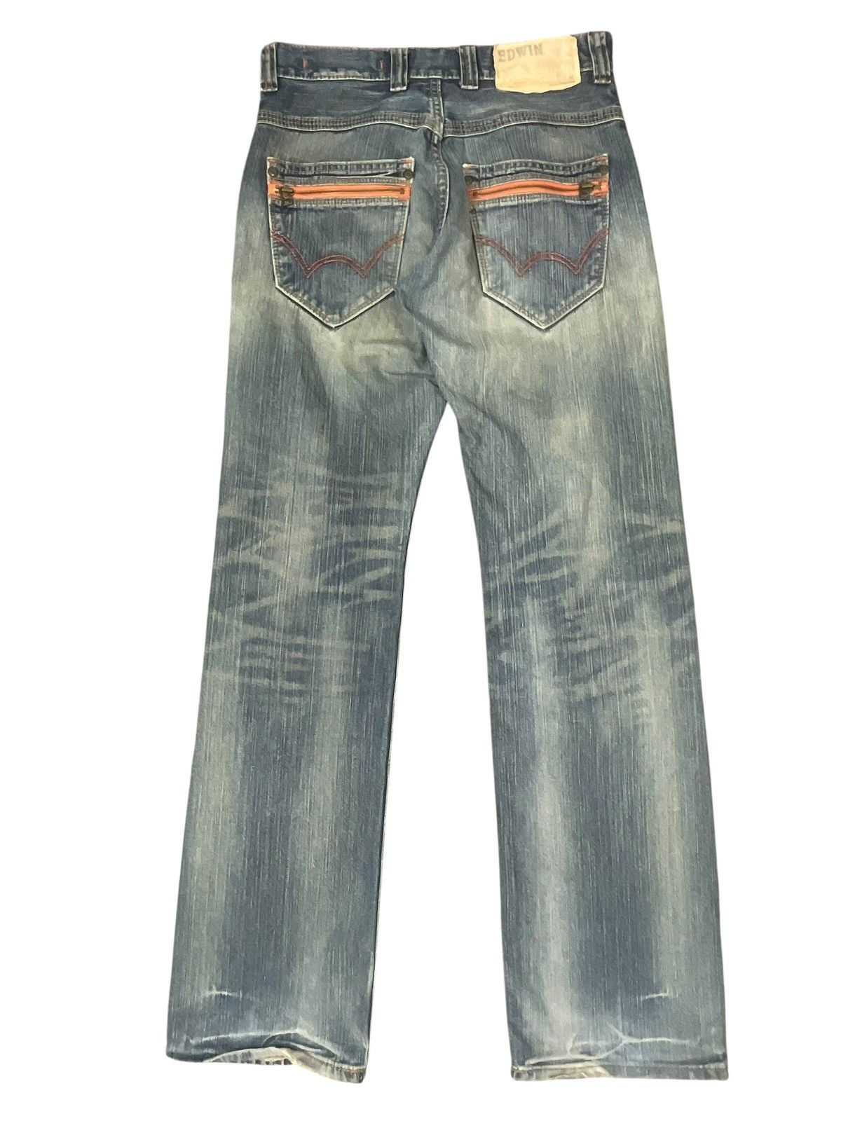 Edwin Vintage Edwin XU-S Straight Cut Jeans Streetwear Size US 28 / EU 44 - 2 Thumbnail
