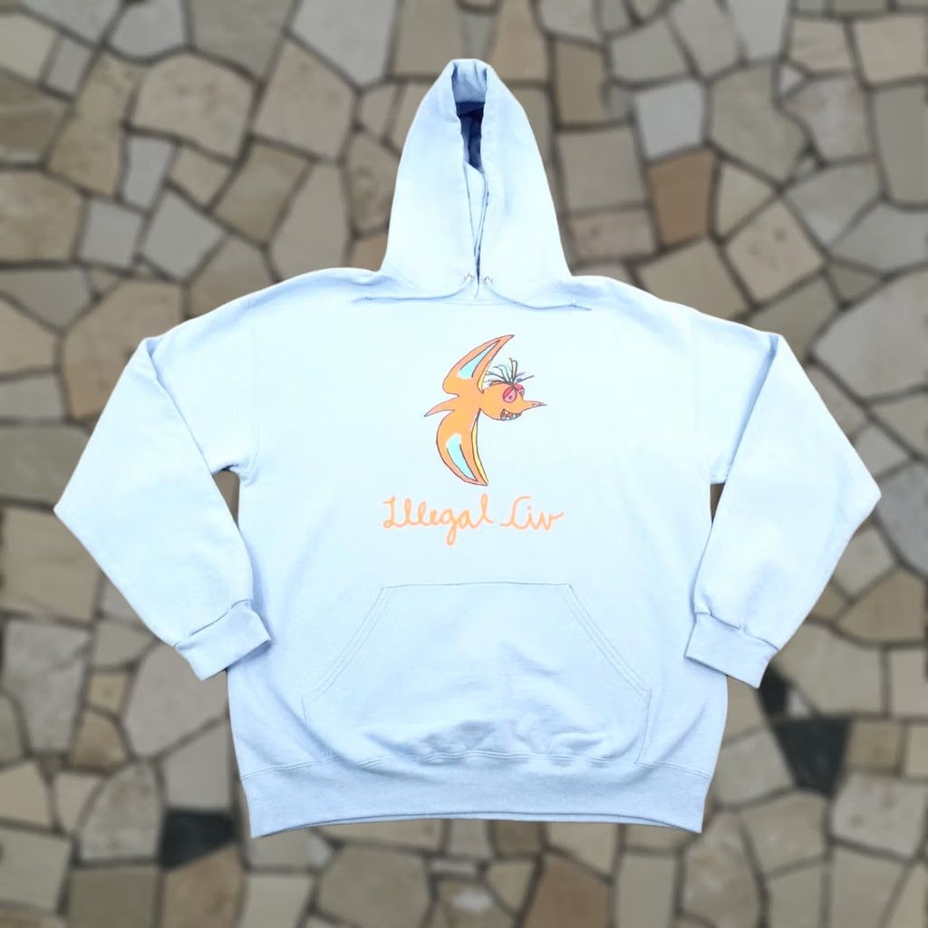 Vintage Illegal Civ Hoodie Mens Medium Blue Cartoon Bird Logo Pullover Sweatshirt Skater Size US M / EU 48-50 / 2 - 1 Thumbnail