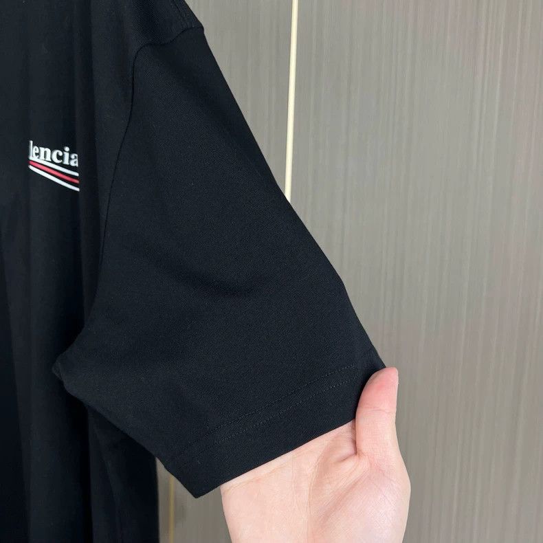 Balenciaga Balenciaga Black cola print short sleeves 2502-Nextarrow Size US S / EU 44-46 / 1 - 4 Thumbnail