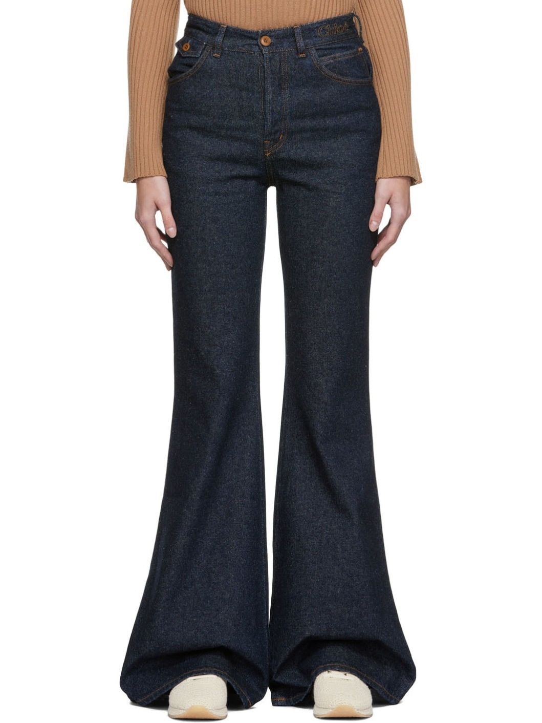 Chloe o1y0825 Denim Pant in Blue Size 28" / US 6 / IT 42 - 1 Thumbnail