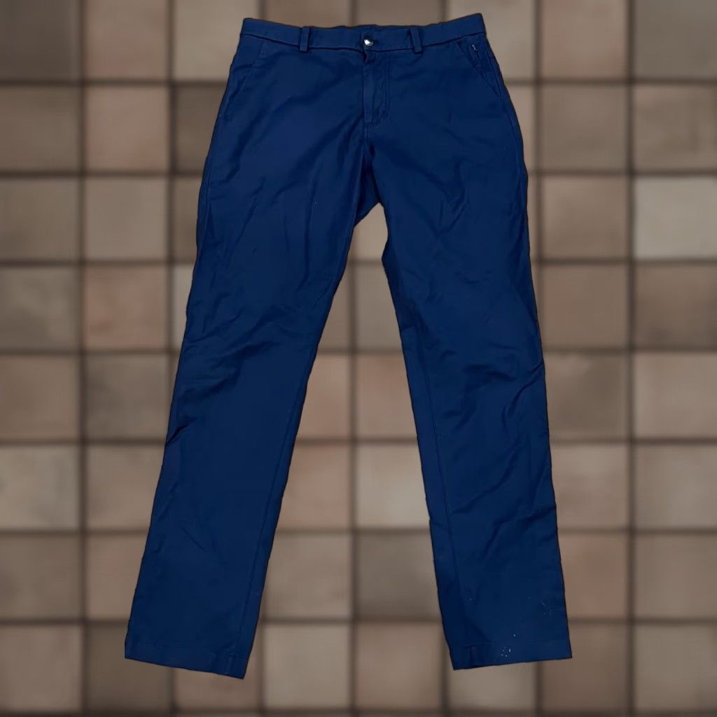Lululemon Lululemon ABC Pant Slim Navy Blue Nylon Stretch Chino Pant 32x32 Adult Mens Size US 32 / EU 48 - 1 Thumbnail