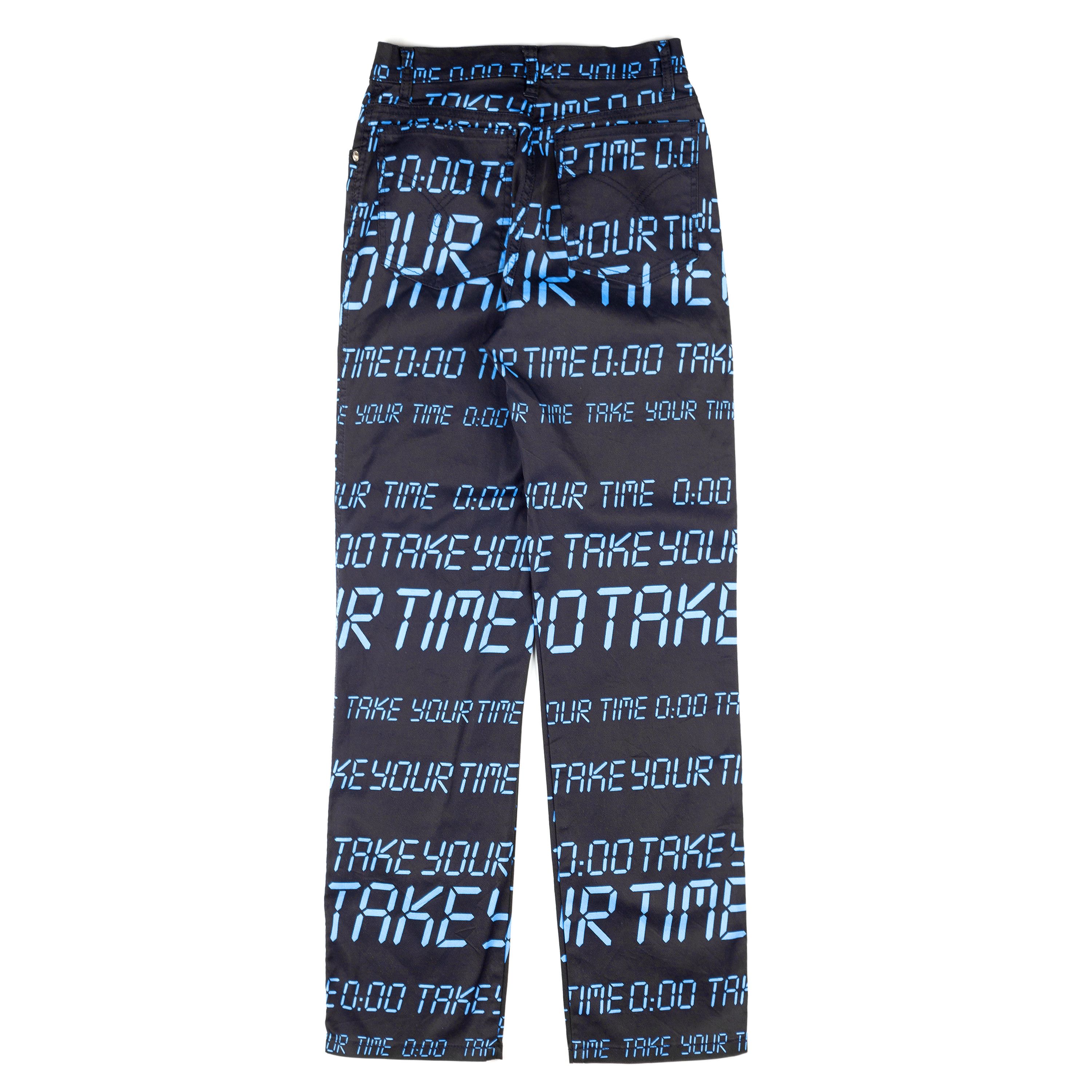 Boutique Moschino × Moschino Moschino Vintage “Take Your Time” High Waisted Pants (S) Size 26" / US 2 / IT 38 - 2 Thumbnail
