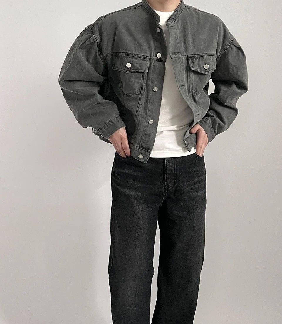 Japanese Brand × Vintage Denim Casual with Pockets hip-hop bomber jacket y2k 90’s Size US L / EU 52-54 / 3 - 2 Thumbnail