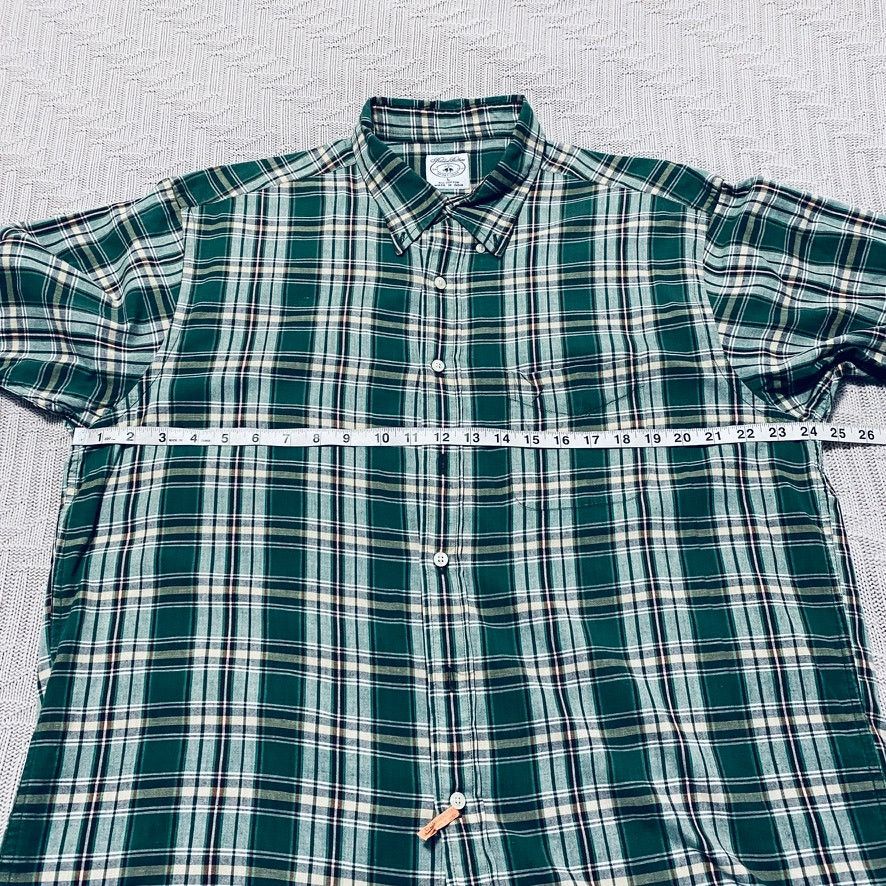 Brooks Brothers Brooks Brothers green plaid short sleeve button down Size US L / EU 52-54 / 3 - 6 Thumbnail
