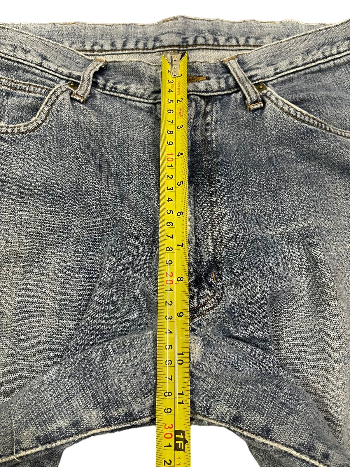 Wrangler Vintage Wrangler Classic Blue Wash Distressed Baggy Jeans Size US 32 / EU 48 - 13 Thumbnail
