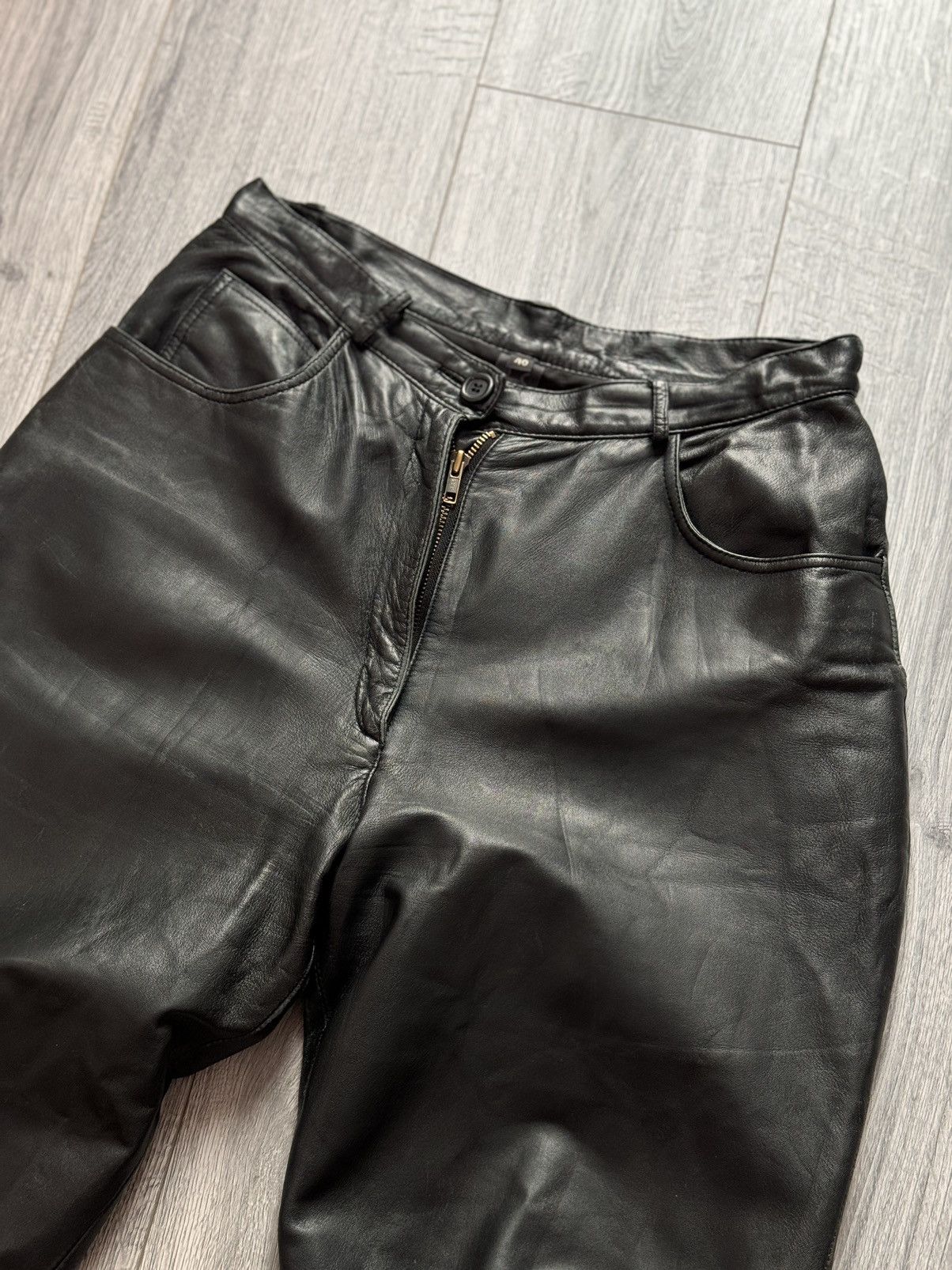 Other leather pants Y2k cowboy opium Rick Owen’s style baggy Size US 32 / EU 48 - 10 Thumbnail