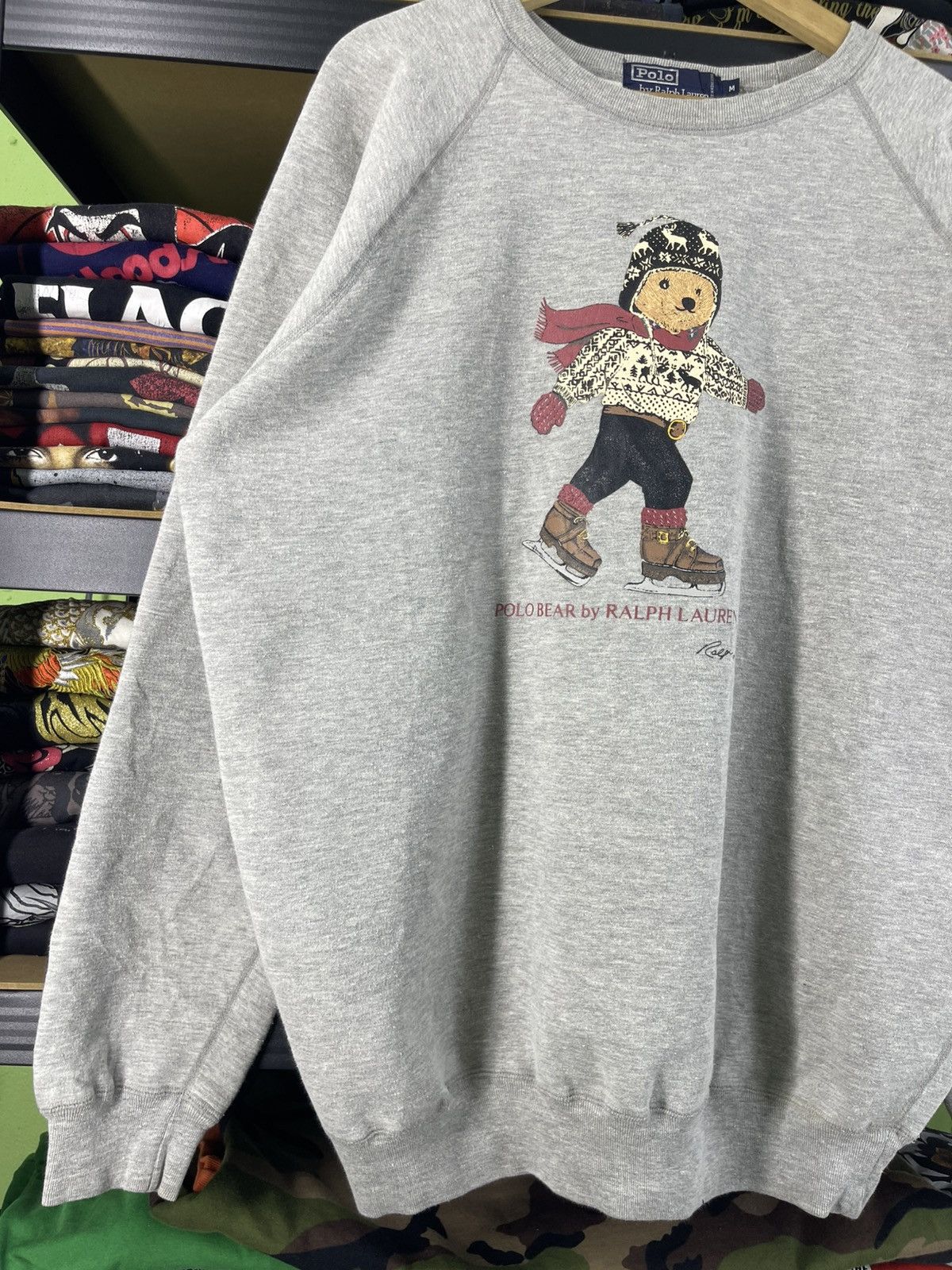 Polo Ralph Lauren Vintage Polo Bear Ice Skating by Ralph Lauren Sweatshirt Size US M / EU 48-50 / 2 - 4 Thumbnail