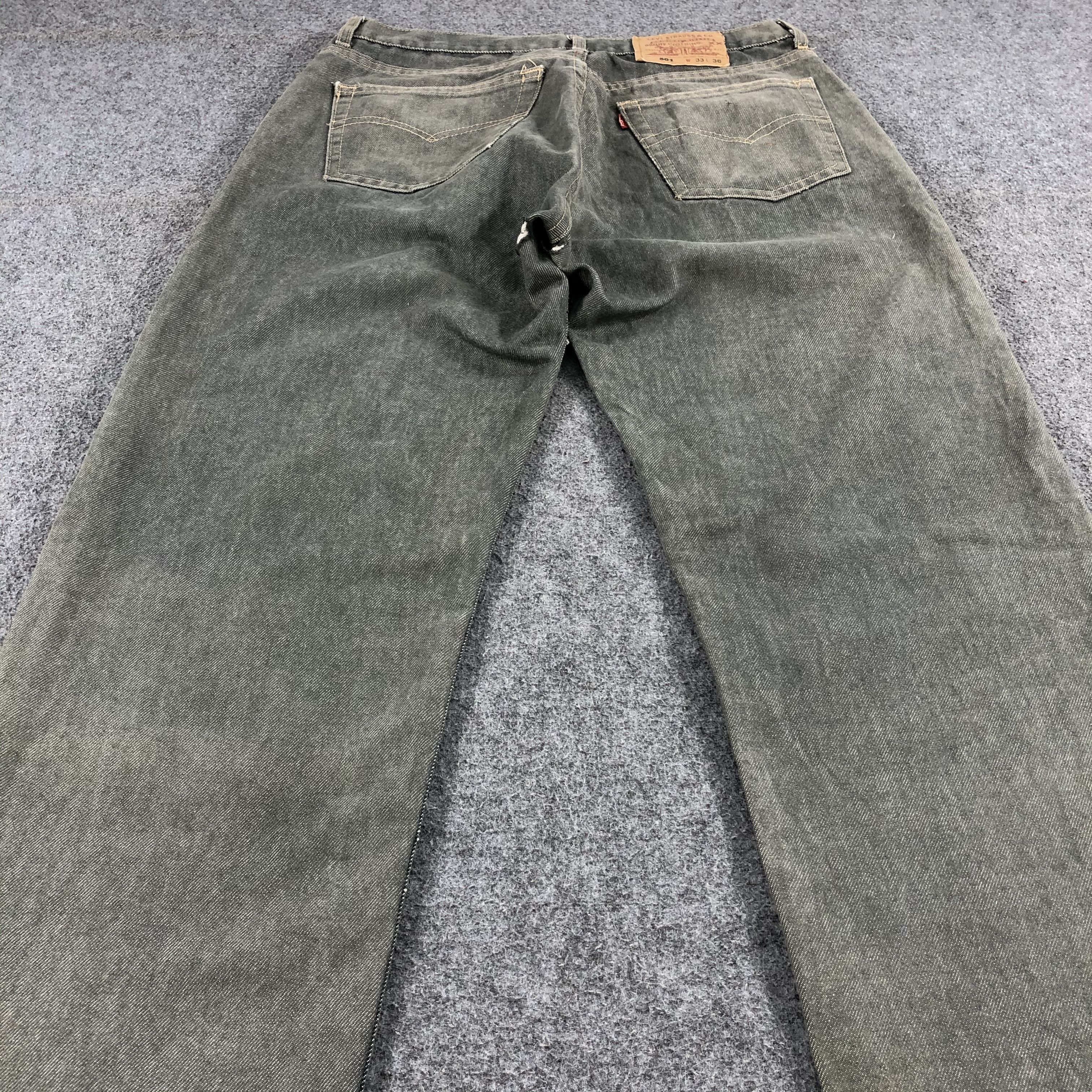 Levi's Vintage 90s Olive Levis 501 Jeans-JM1512 Size US 31 - 4 Thumbnail