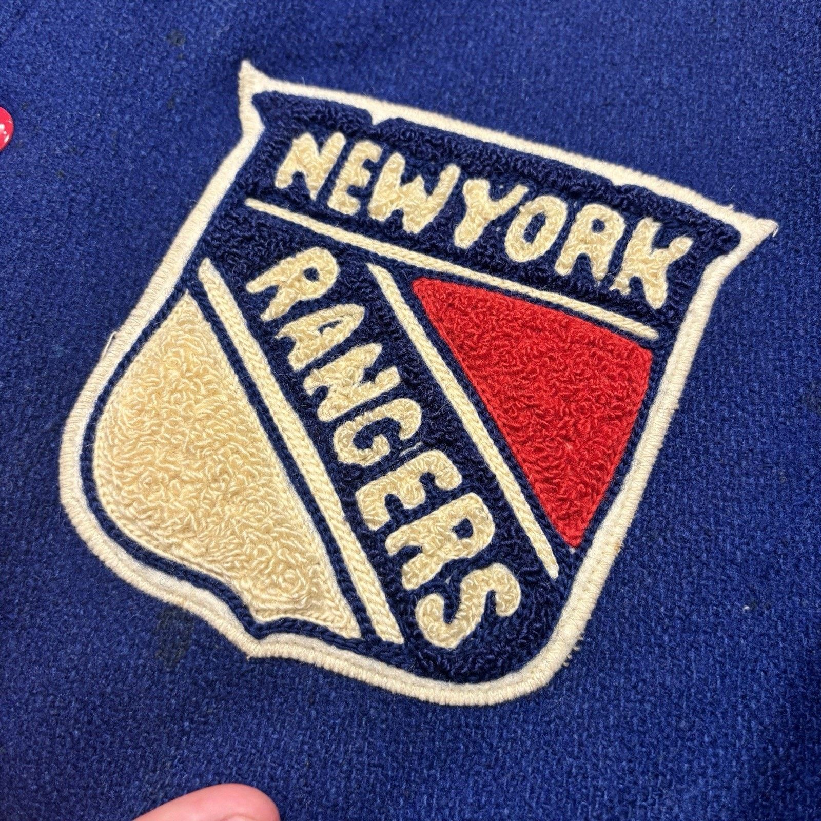 NHL 70s Vintage Cosby New York Rangers Jacket Mens 44 NHL Wool Size US L / EU 52-54 / 3 - 5 Thumbnail