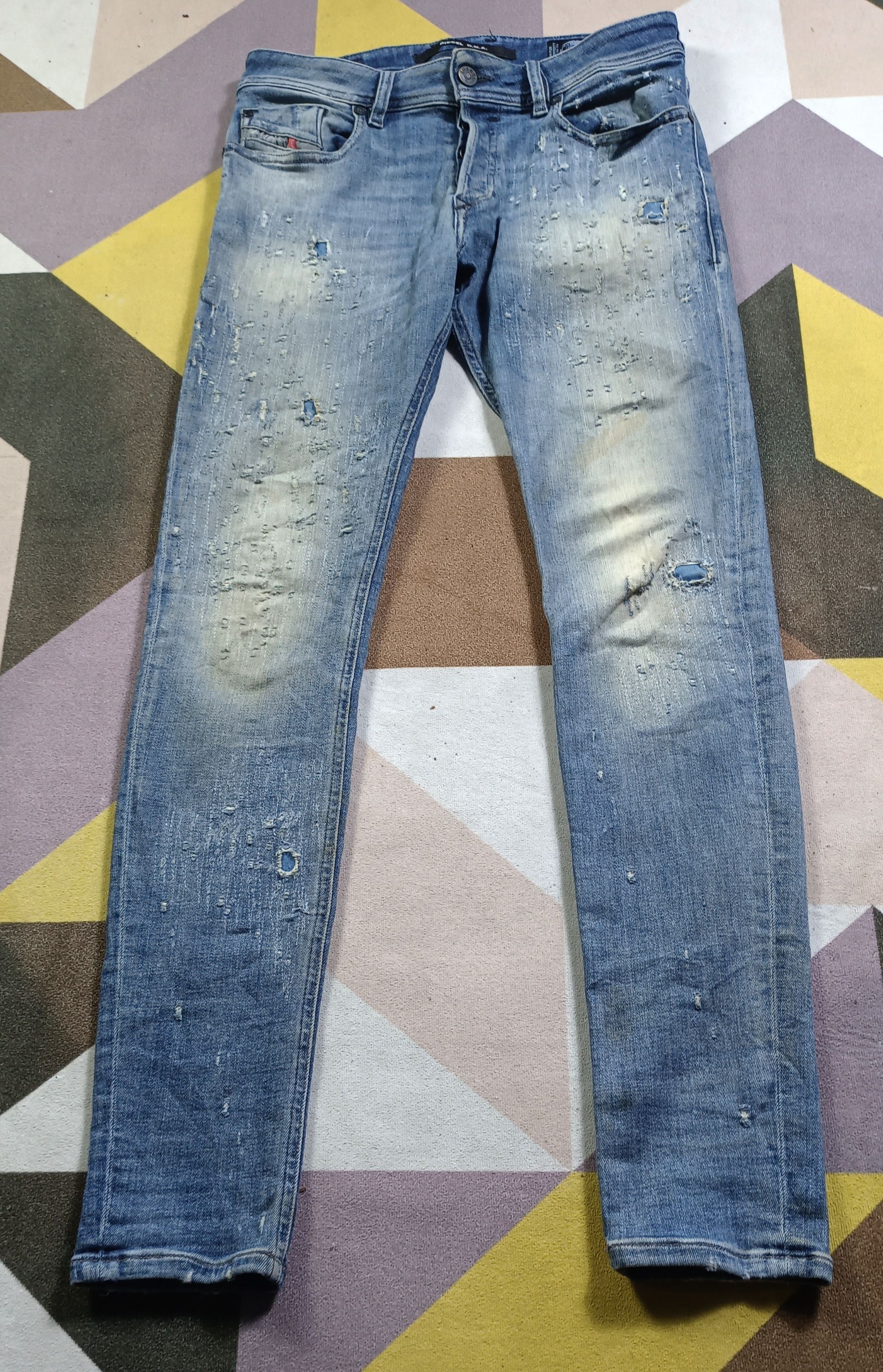 Diesel 🔥Diesel SLEENKER slim skinny 1978 Cowhide Leather Size US 30 / EU 46 - 1 Thumbnail