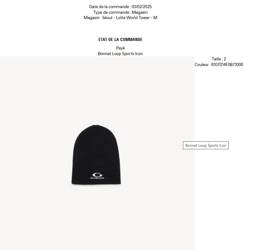 Balenciaga Balenciaga Loop Sport Icon Beanie Size ONE SIZE - 7 Thumbnail