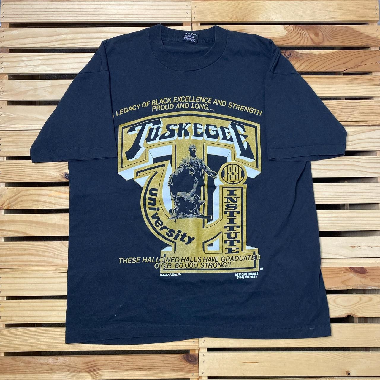 Fruit Of The Loom Vintage Tuskegee University Black College Tee Size XL Size US XL / EU 56 / 4 - 1 Thumbnail