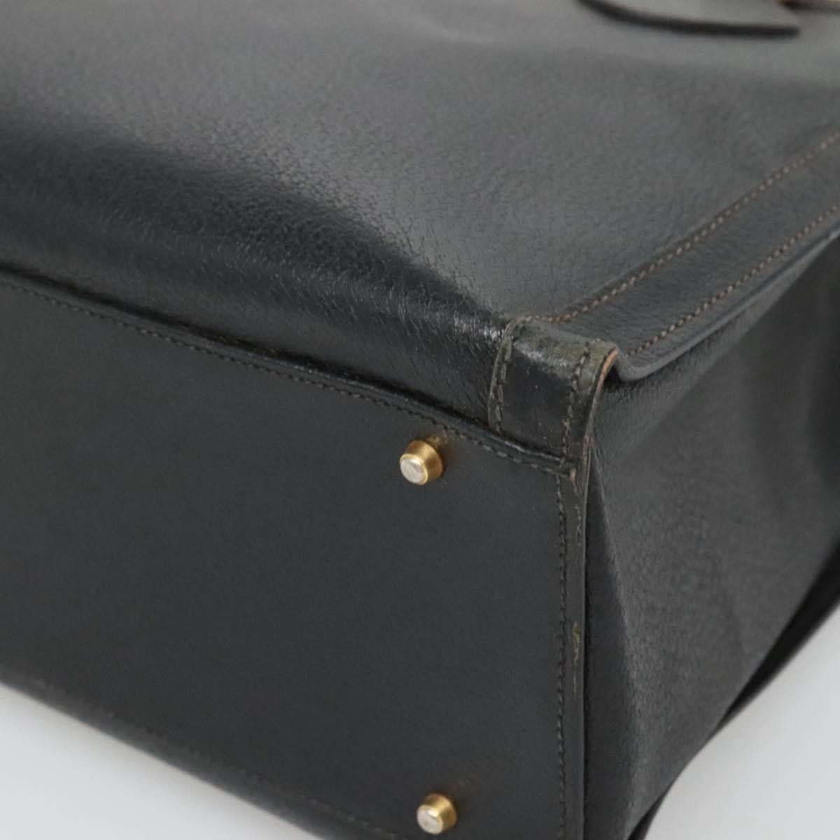 Gucci GUCCI Bamboo Hand Bag Leather Black Gold 002 1186 002 1186 Size ONE SIZE - 10 Thumbnail