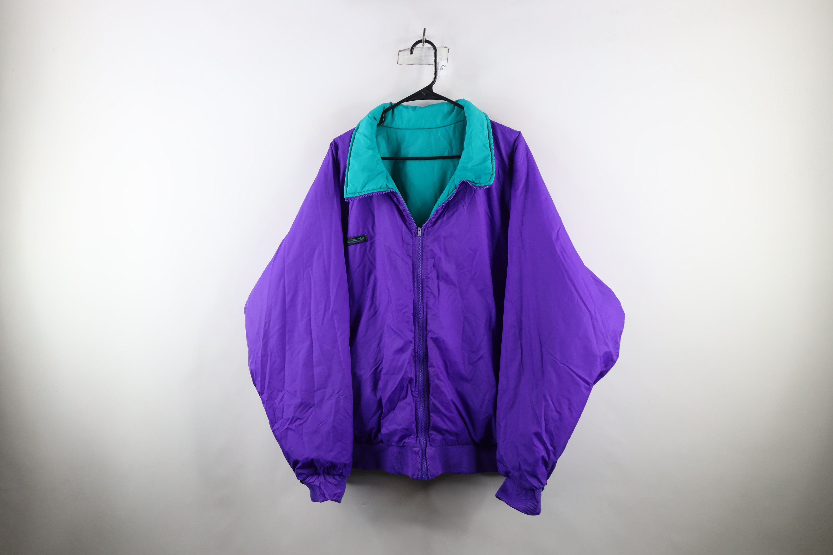 Columbia × Vintage Vintage 90s Columbia Reversible Full Zip Bomber Jacket Size US XXL / EU 58 / 5 - 11 Thumbnail