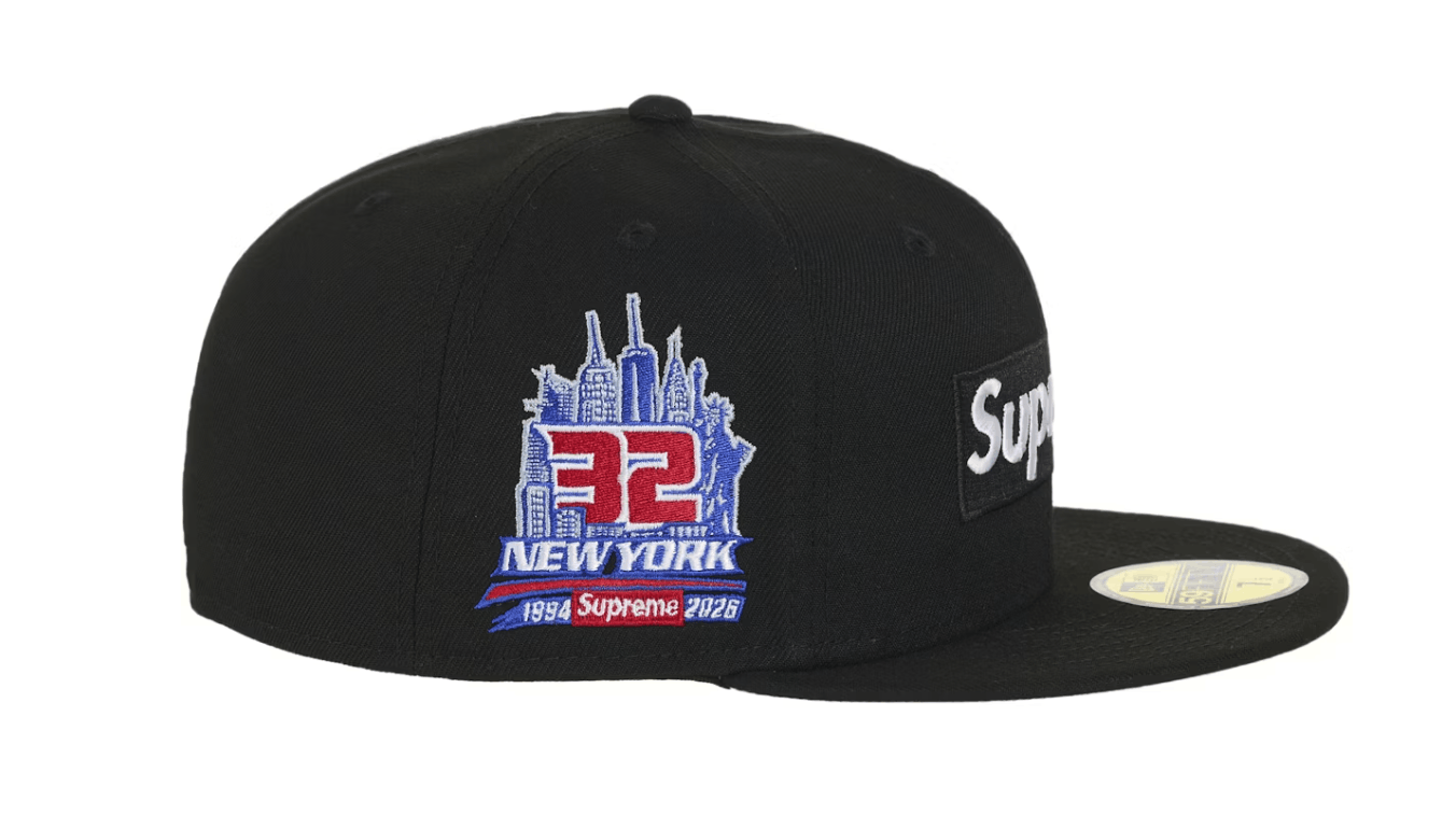Supreme Supreme Shop Box Logo New Era 59Fifty Fitted Hat Black 8 Size ONE SIZE - 2 Thumbnail