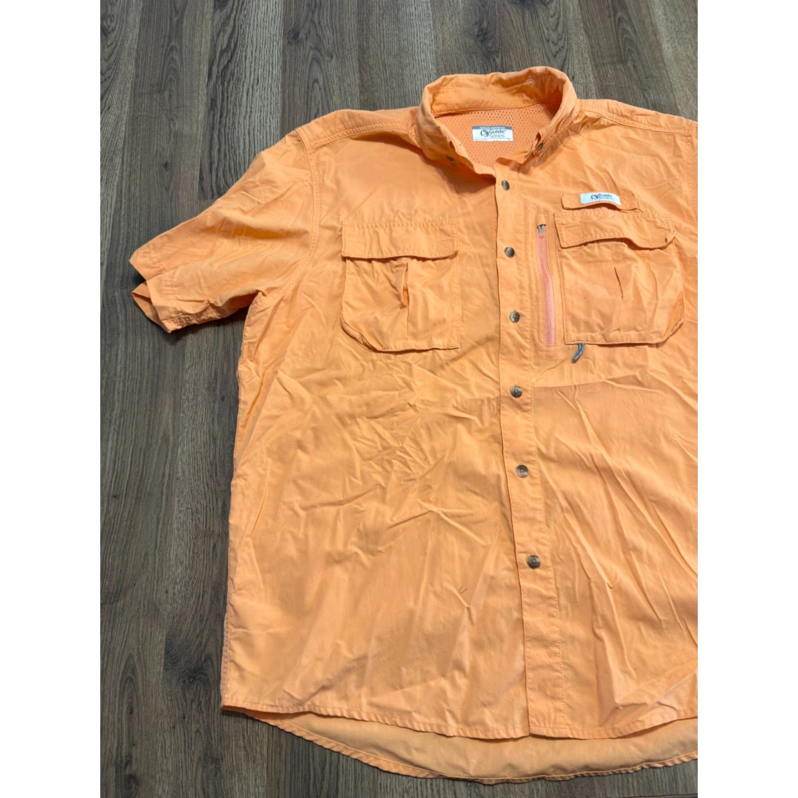 Vintage Gander Mountain Guide Series Shirt Men's Large Orange Short-Sleeve Button-Up Shirt Size US L / EU 52-54 / 3 - 3 Thumbnail