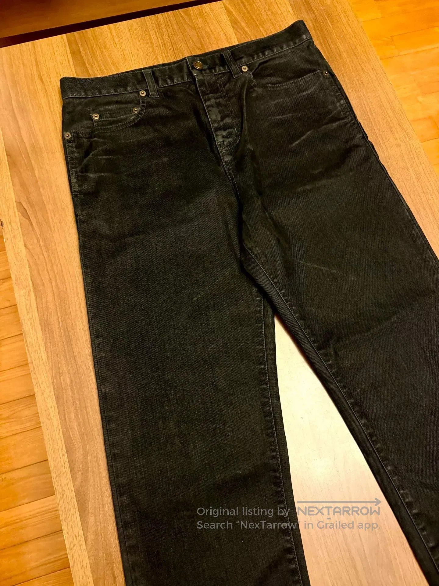 Saint Laurent Paris saint laurent black straight. Size US 29 - 2 Thumbnail