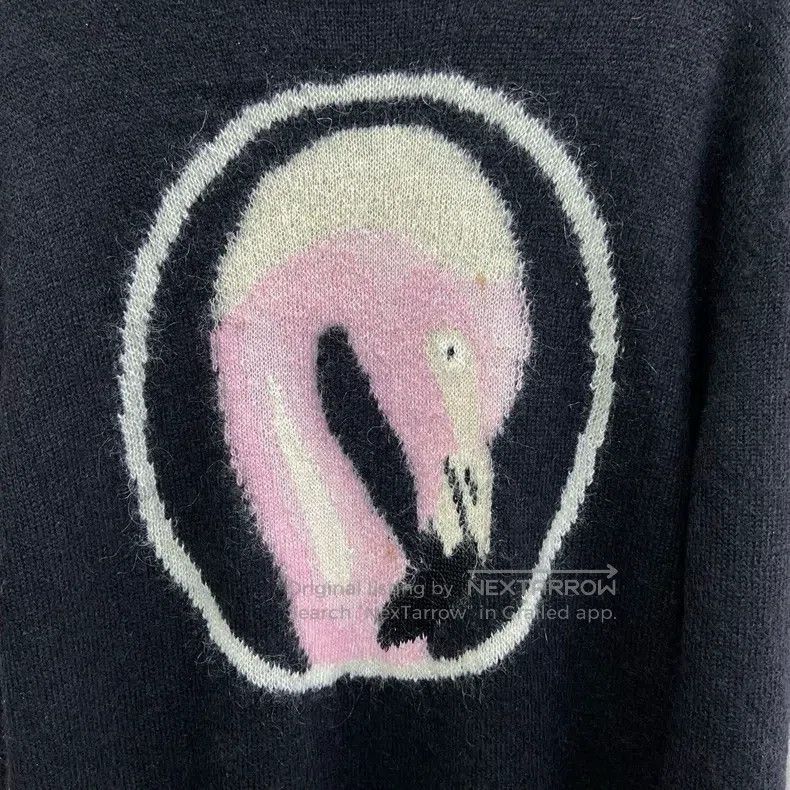 Givenchy Givenchy Black Flamingo Pattern Crewneck Sweater Size US S / EU 44-46 / 1 - 6 Thumbnail