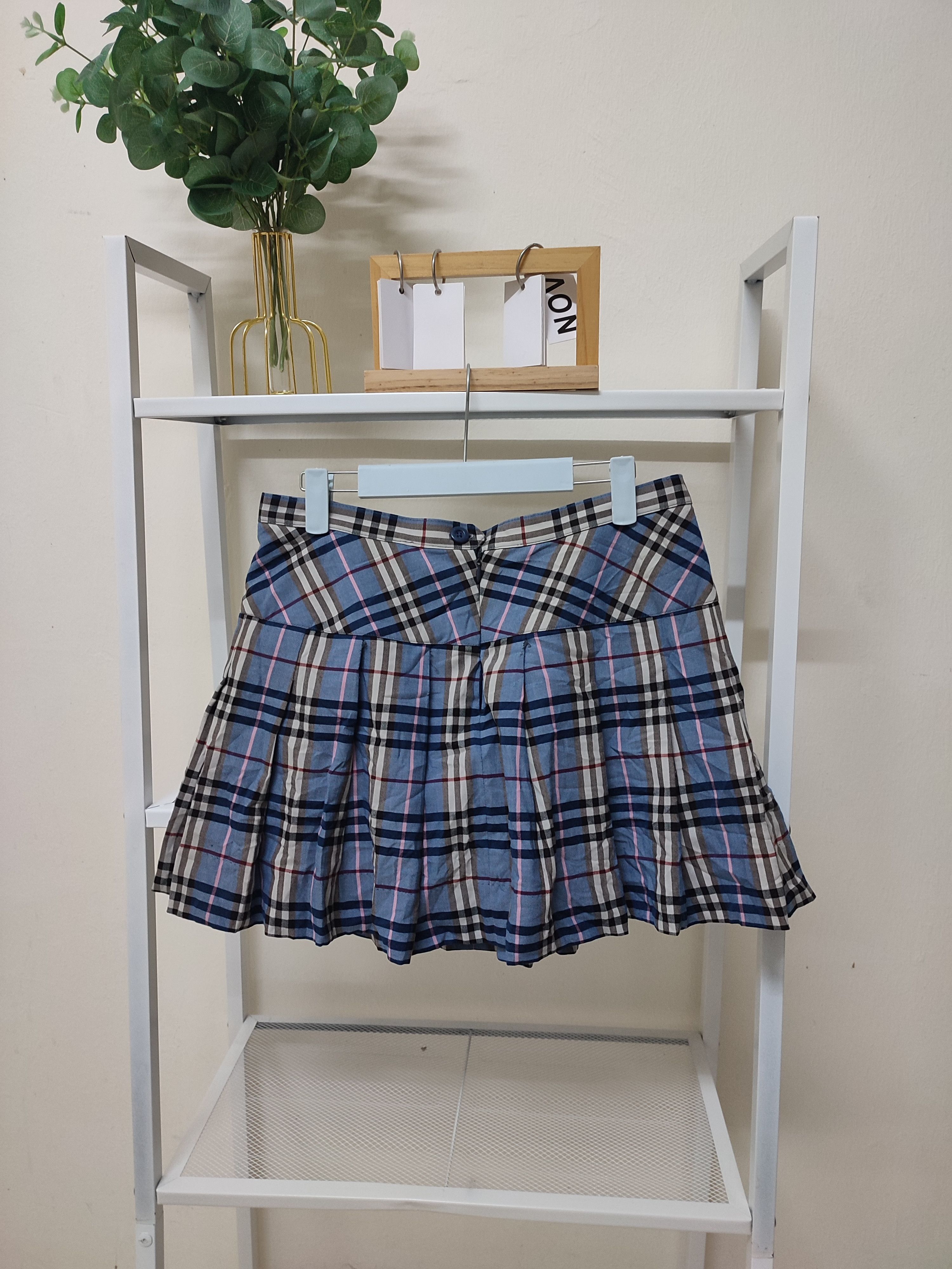 Japanese Brand × Vintage Vintage Japanese Brand Elite Skirt Nova Check Double Zip Size 32" / US 10 / IT 46 - 1 Thumbnail