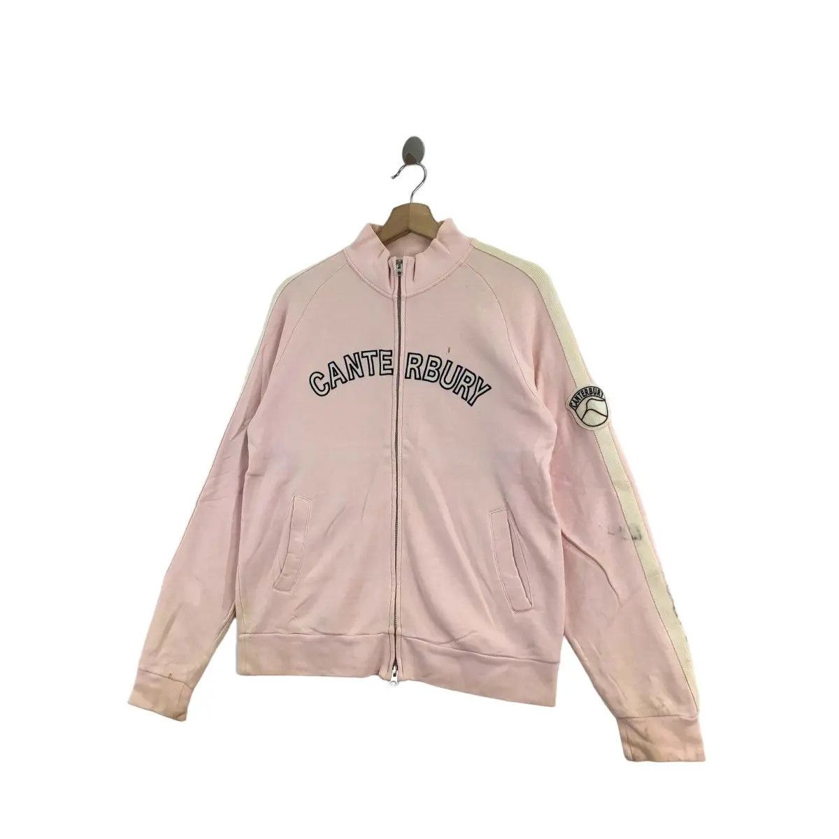 Canterbury of New Zealand Vtg CANTERBURY NEW ZEALAND Center Logo Sweater Pink Zipper Size L / US 10 / IT 46 - 2 Thumbnail