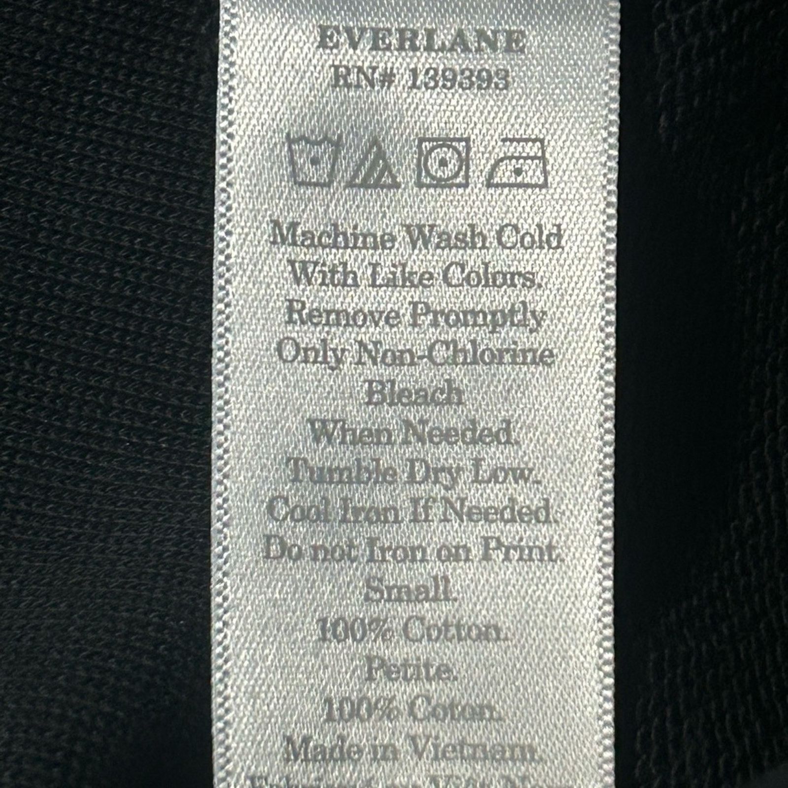 Everlane Everlane 100% Human Black Sweatshirt 100% Cotton Small Size S / US 4 / IT 40 - 4 Thumbnail