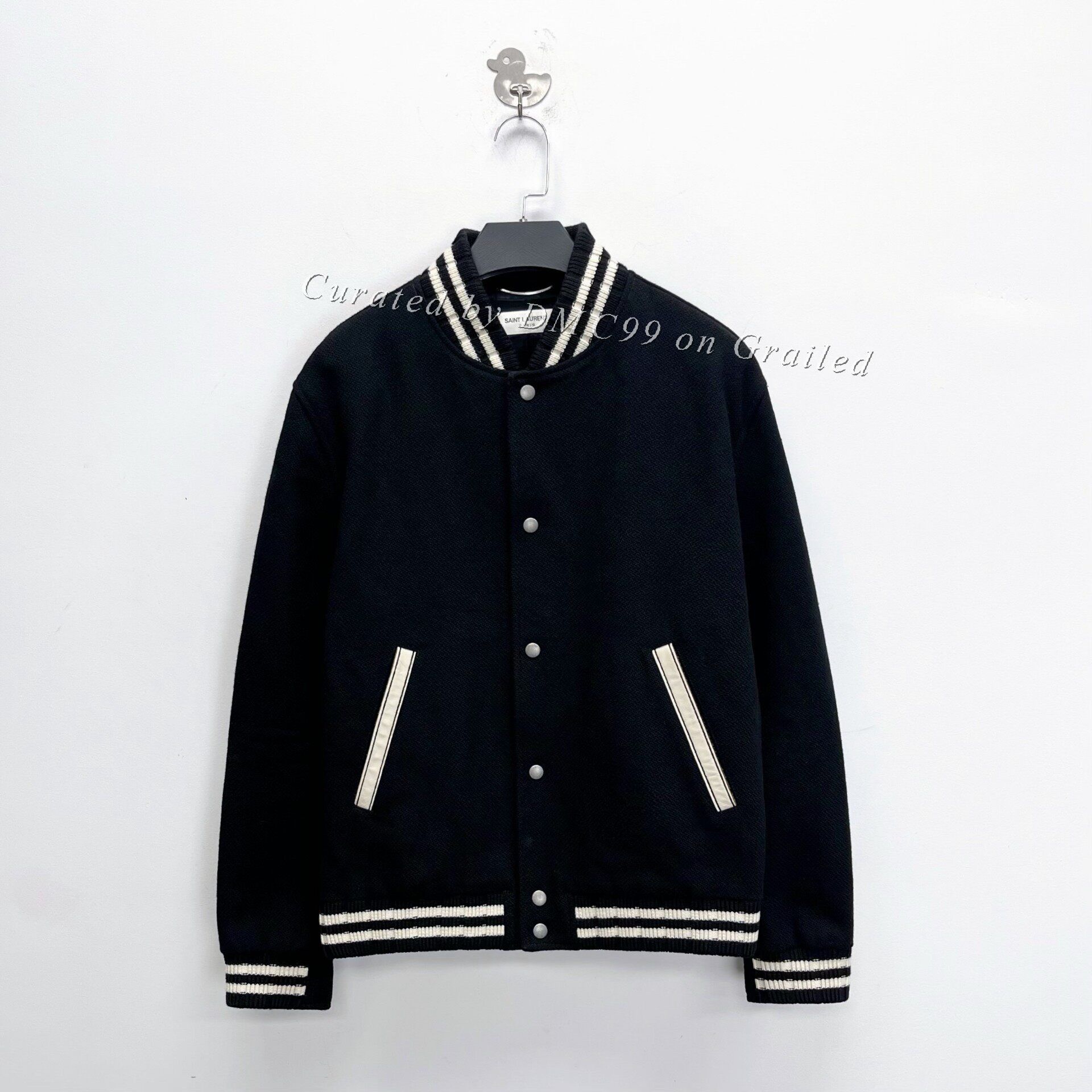 Saint Laurent Paris Saint Laurent Wool Baseball Jacket Size US L / EU 52-54 / 3 - 1 Thumbnail