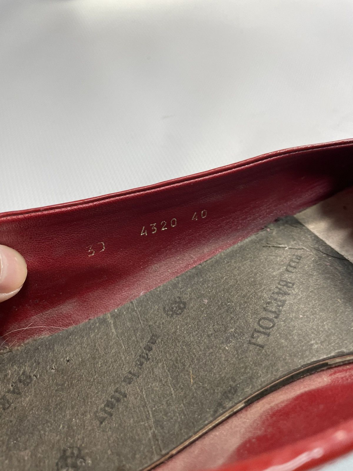 Prada Prada Vtg Y2K Archive Ballerina Flat Leather EU 40 Size US 10 / IT 40 - 8 Thumbnail