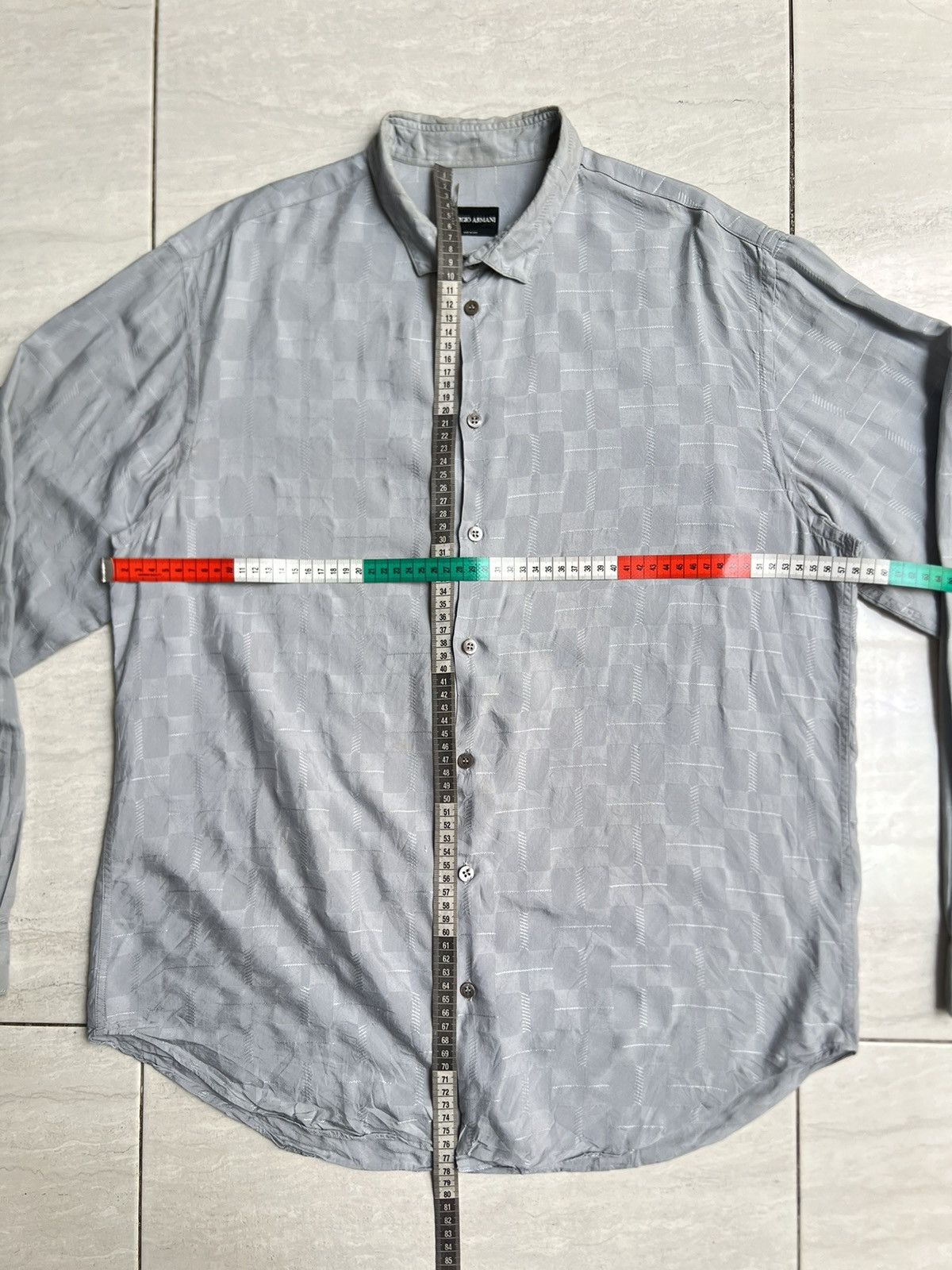 Giorgio Armani GIORGIO ARMANI Grey Shirt Size US L / EU 52-54 / 3 - 8 Thumbnail