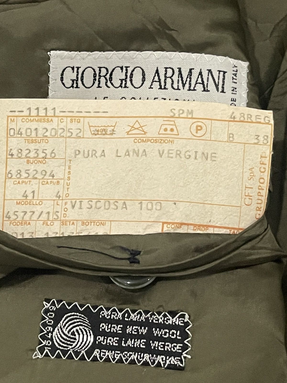 Giorgio Armani vintage blazer giorgio armani Size 38L - 5 Thumbnail