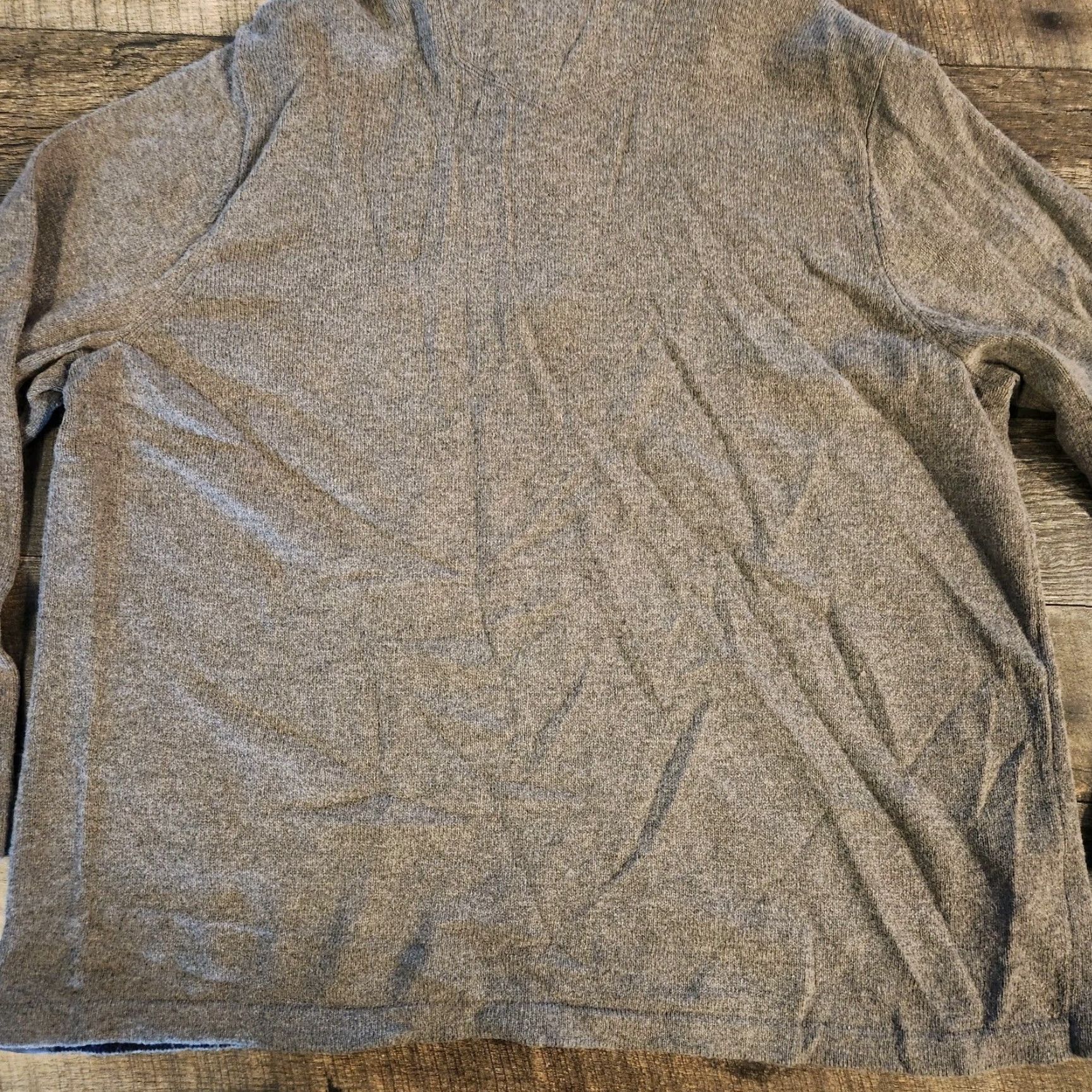 Eddie Bauer Eddie Bauer Wool Blend 1/4 Zip Pullover Mens 2XL Sweater Gray Blue Striped Size US XXL / EU 58 / 5 - 7 Thumbnail