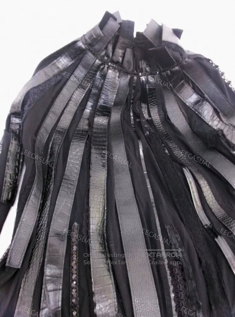 Other Comme Des Garcons Black multi-material drape dress Size XS / US 0-2 / IT 36-38 - 4 Thumbnail