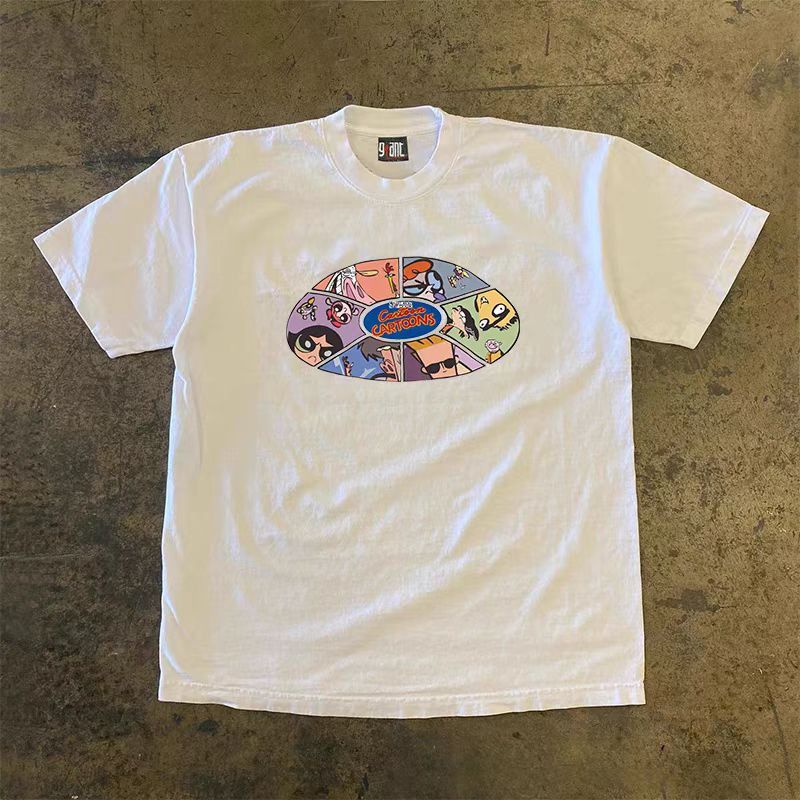 Japanese Brand × Vintage White casual cartoon retro CD print t-shirt Size US M / EU 48-50 / 2 - 1 Thumbnail