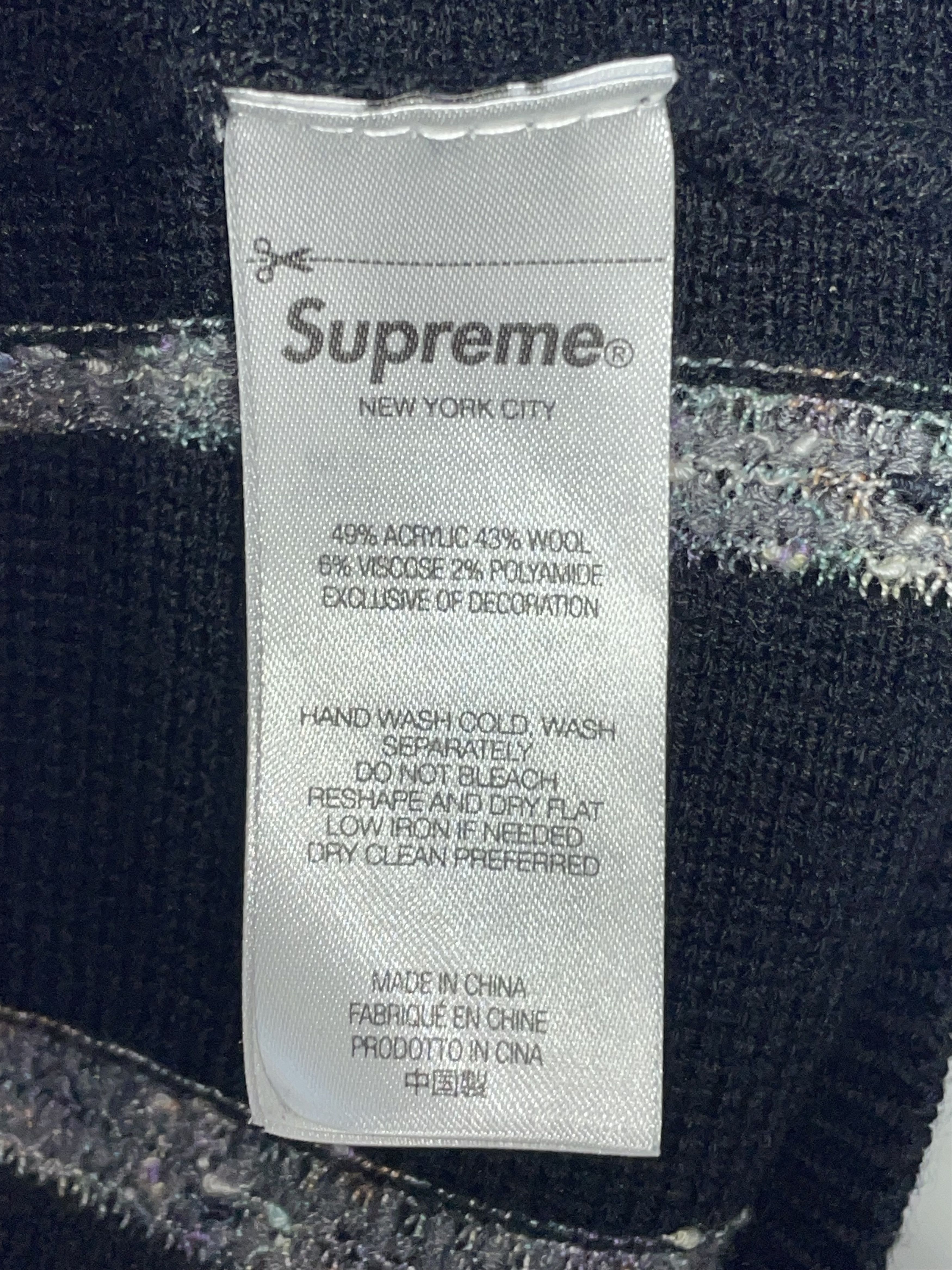 Supreme Supreme Speckle Stripe Zip Up Cardigan FW24 size XL NEW Size US XL / EU 56 / 4 - 7 Thumbnail