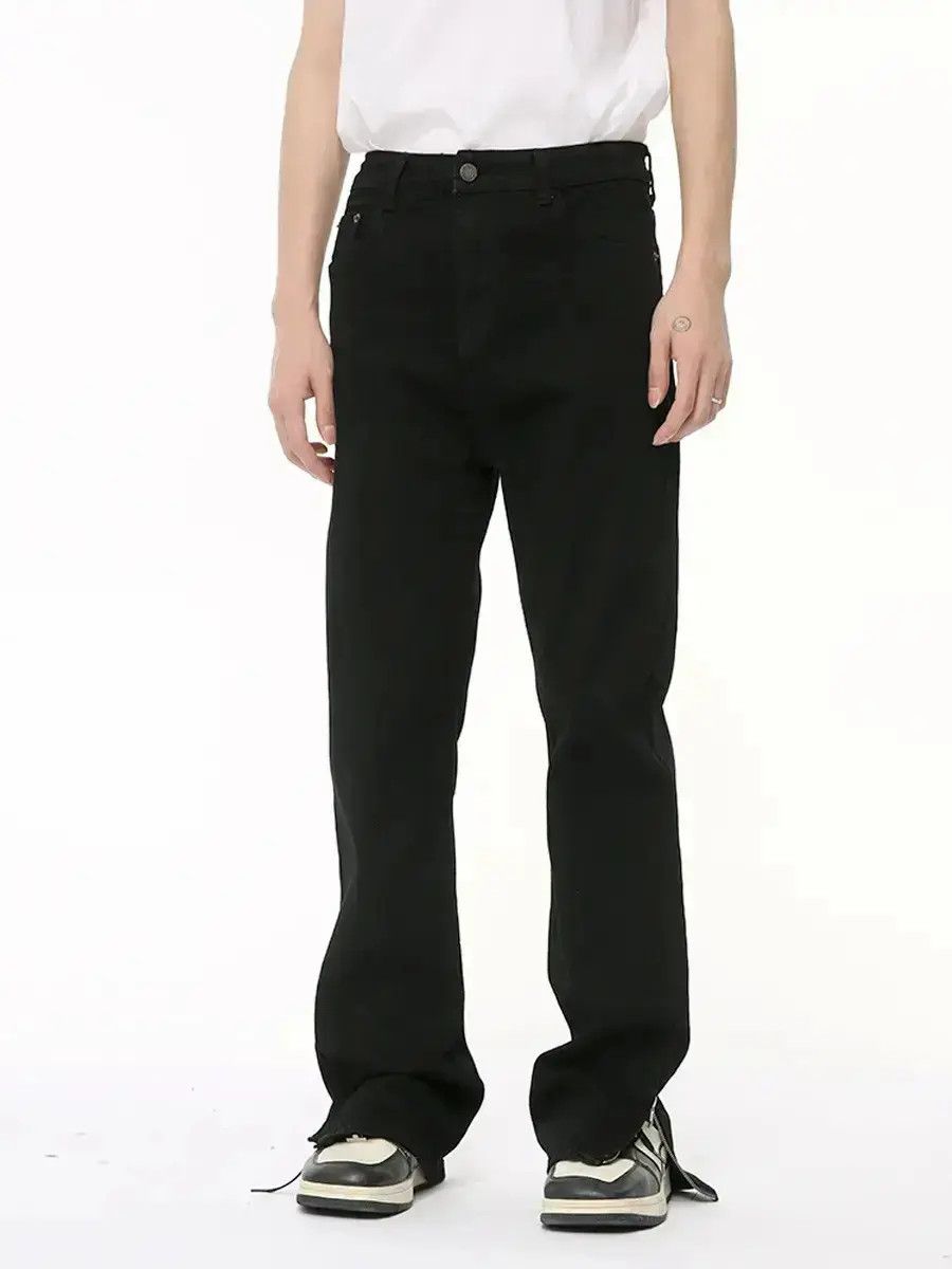 Japanese Brand Retro loose zipper micro flared jeans Size US 32 / EU 48 - 1 Thumbnail