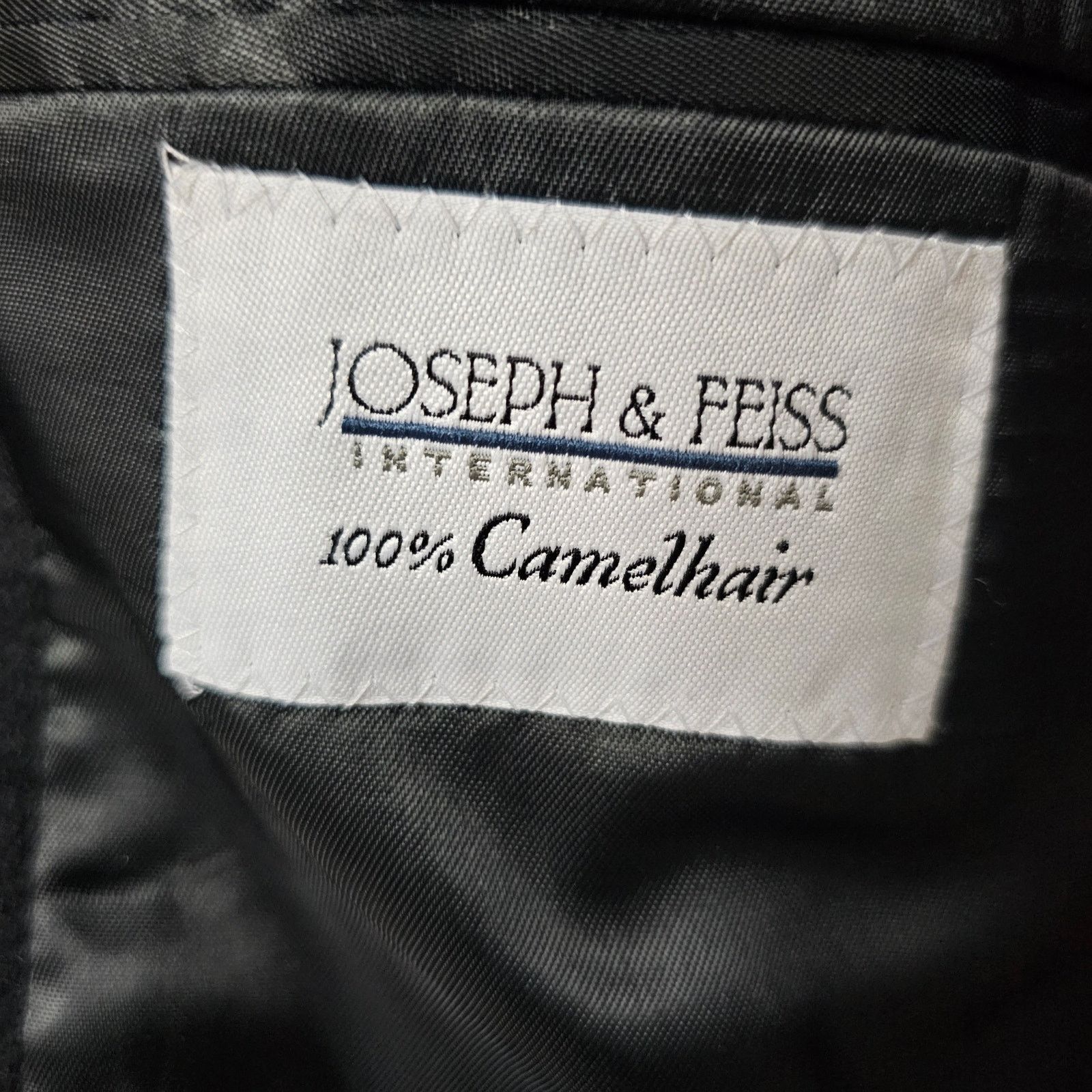 Joseph & Feiss Joseph & Feiss 100% Camelhair Black 2 button blazer 44 Long Size 44L - 5 Thumbnail