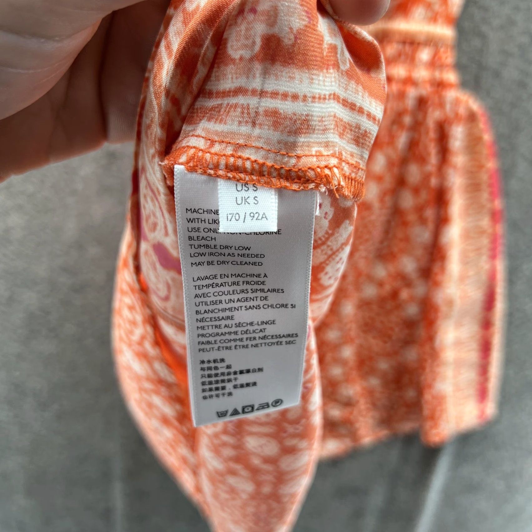 Free People Free People Dress Womens Small Orange Floral Halter Mini Sundress Boho Belted Size S / US 4 / IT 40 - 5 Thumbnail