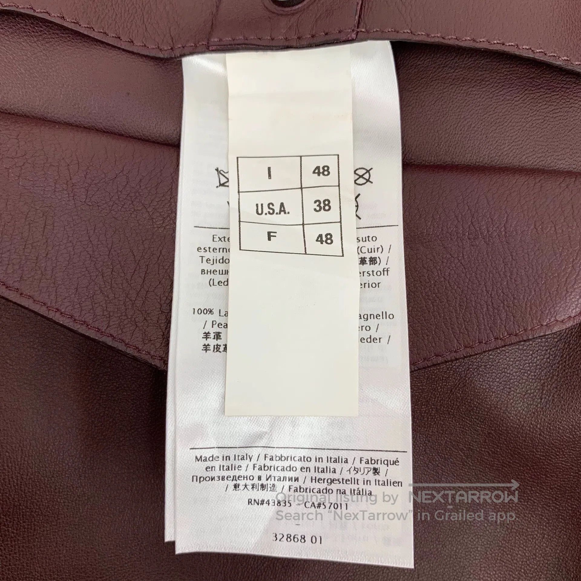 Valentino Valentino Brown Leather Collared Jacket. Size US M / EU 48-50 / 2 - 7 Thumbnail