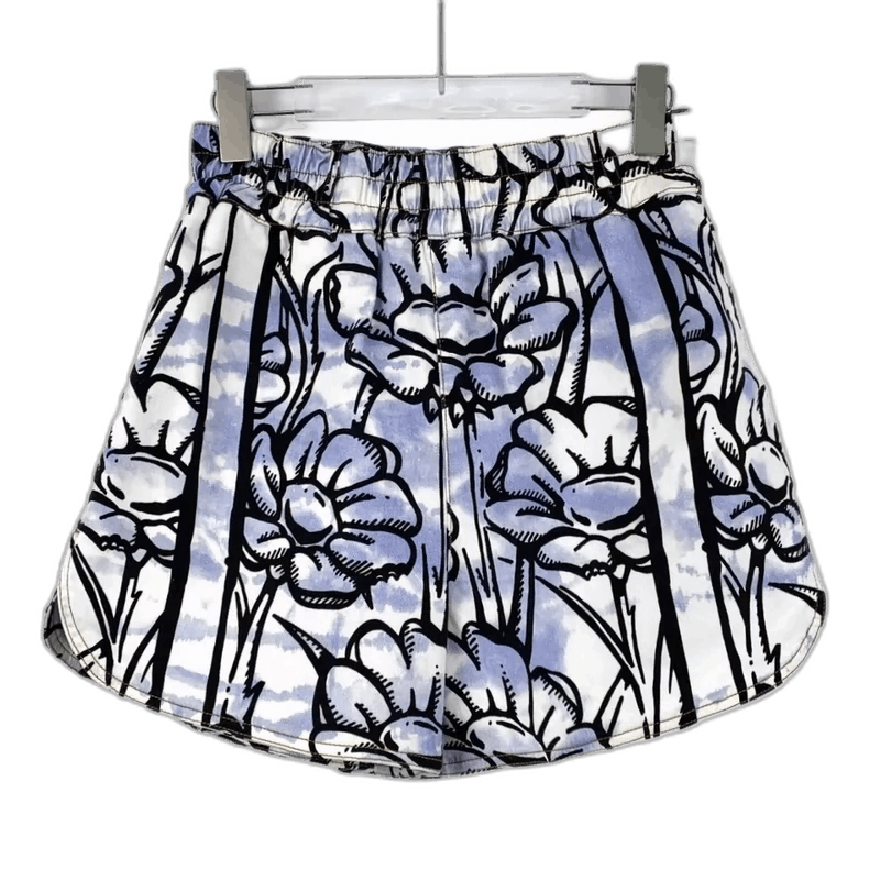 Fendi Fendi Colorful Floral Print Cotton Shorts Size US 40 / EU 56 - 1 Thumbnail