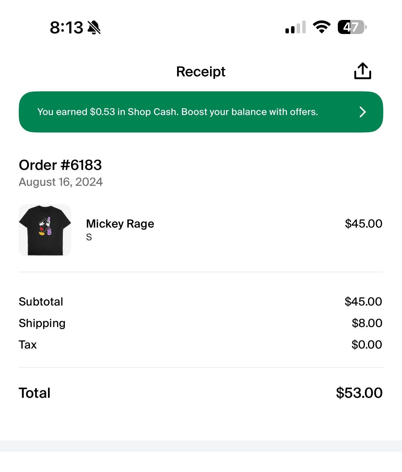 Cordone mickey rage tee Size US S / EU 44-46 / 1 - 3 Thumbnail