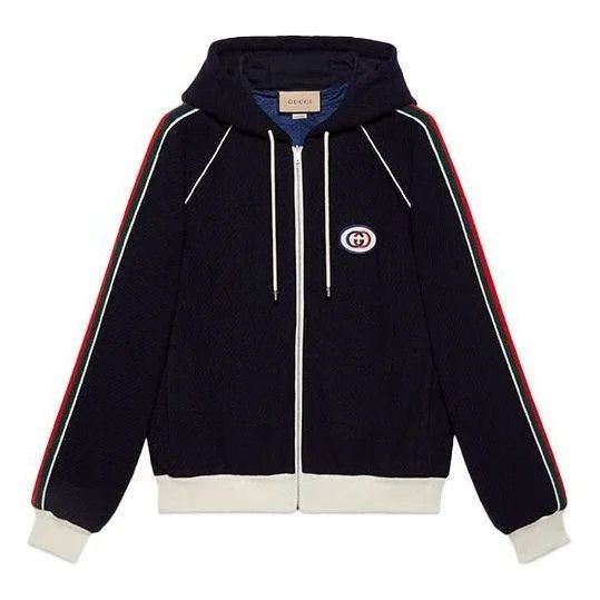 Gucci WOOL JERSEY JACKET WITH WEB Size US M / EU 48-50 / 2 - 1 Thumbnail