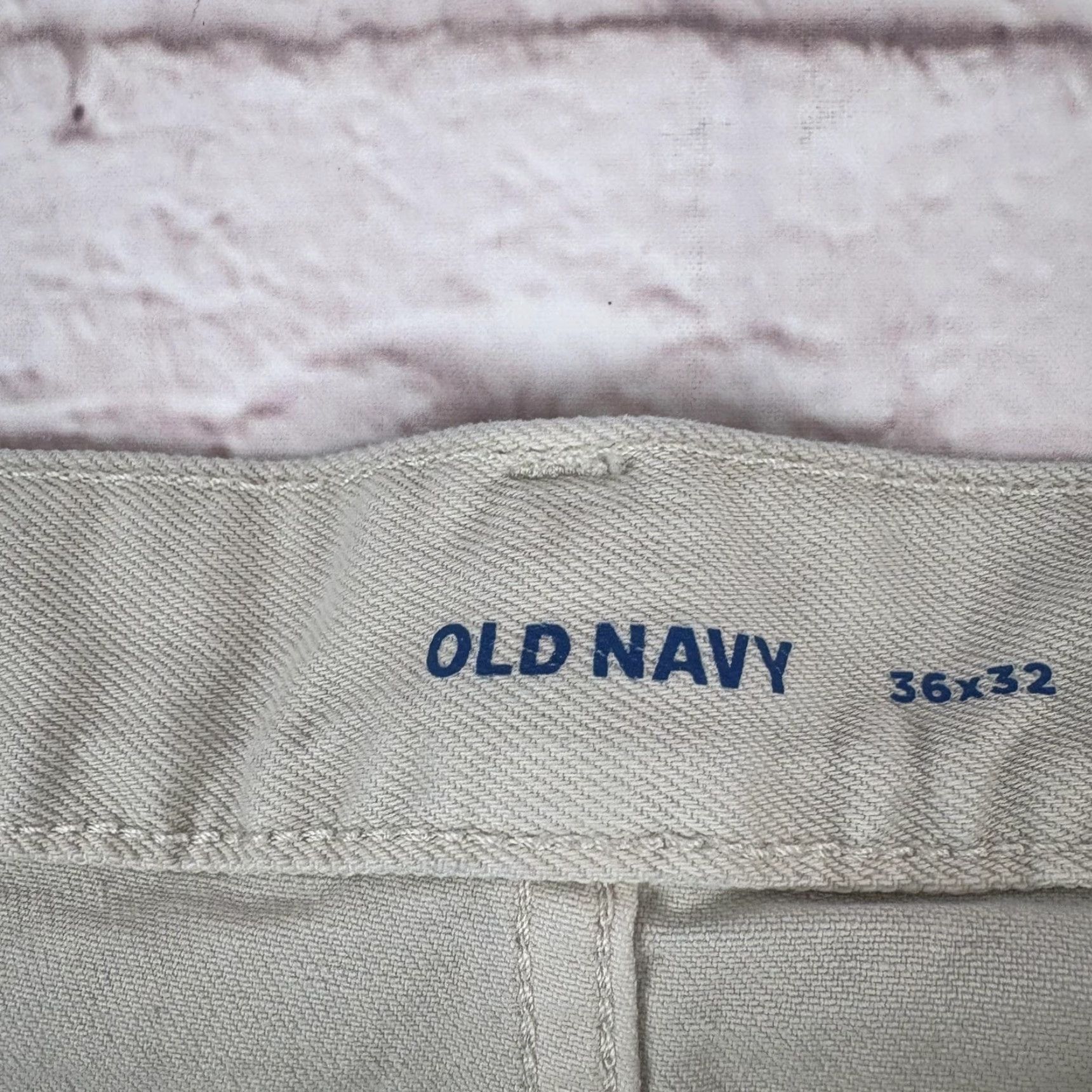 Old Navy Old Navy Jeans Mens 36x32 Slim Built-In Flex Denim Khaki 5 Pocket Stretch Straight Casual Denim Shirt? Size US 36 / EU 52 - 3 Thumbnail