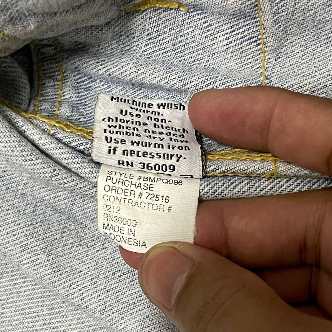 Calvin Klein Vintage CK Calvin Klein Denim Jacket Cut Off Collar Size US L / EU 52-54 / 3 - 11 Thumbnail