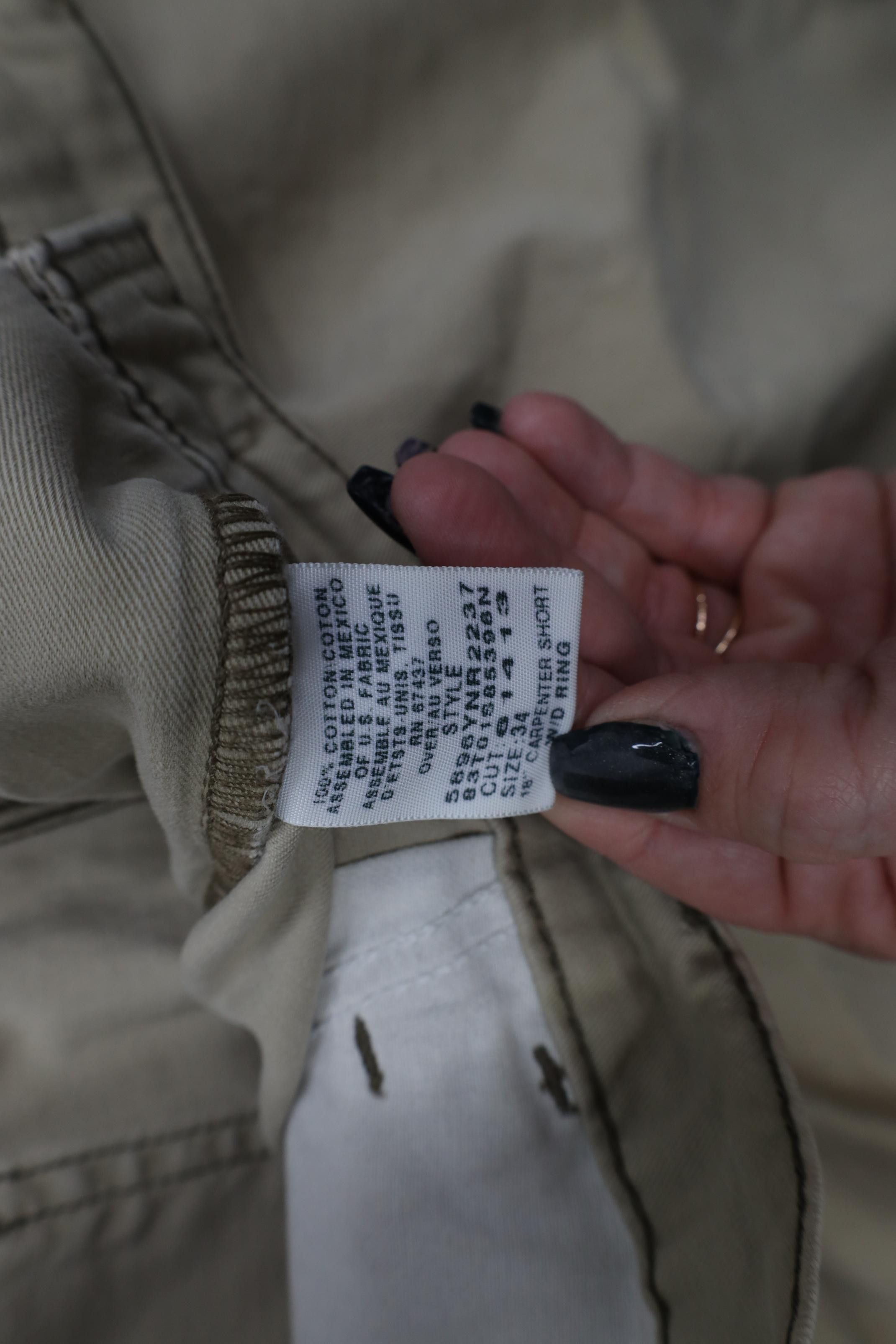 Polo Ralph Lauren Vintage 90s Ralph Lauren Baggy Carpenter Shorts Beige Cotton Size US 34 / EU 50 - 9 Thumbnail