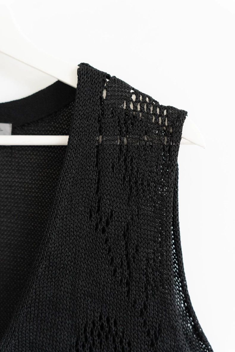 Yohji Yamamoto Yohji Yamamoto 04ss lace cutout knit cardigan sweater Size US L / EU 52-54 / 3 - 6 Thumbnail